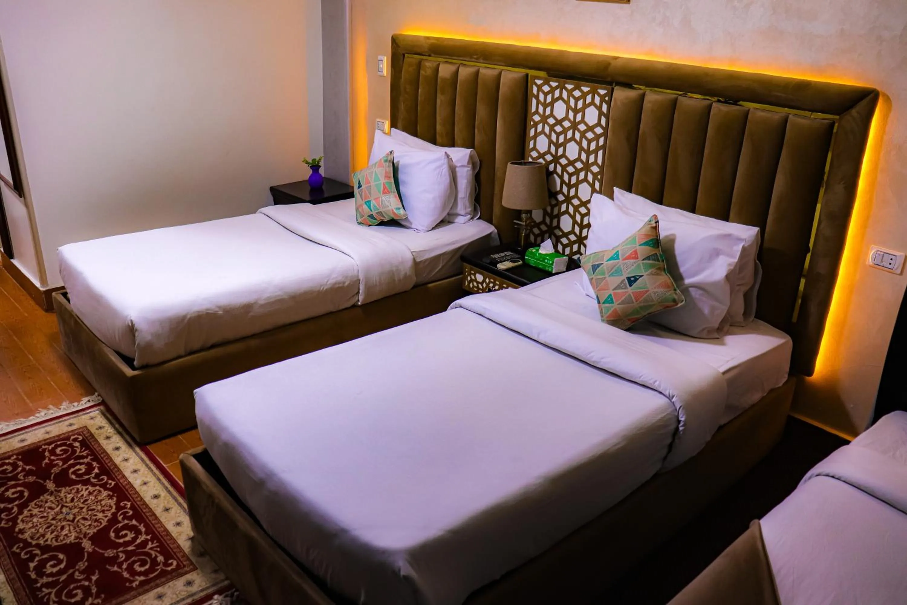 Bed in Golden Pyramids Inn