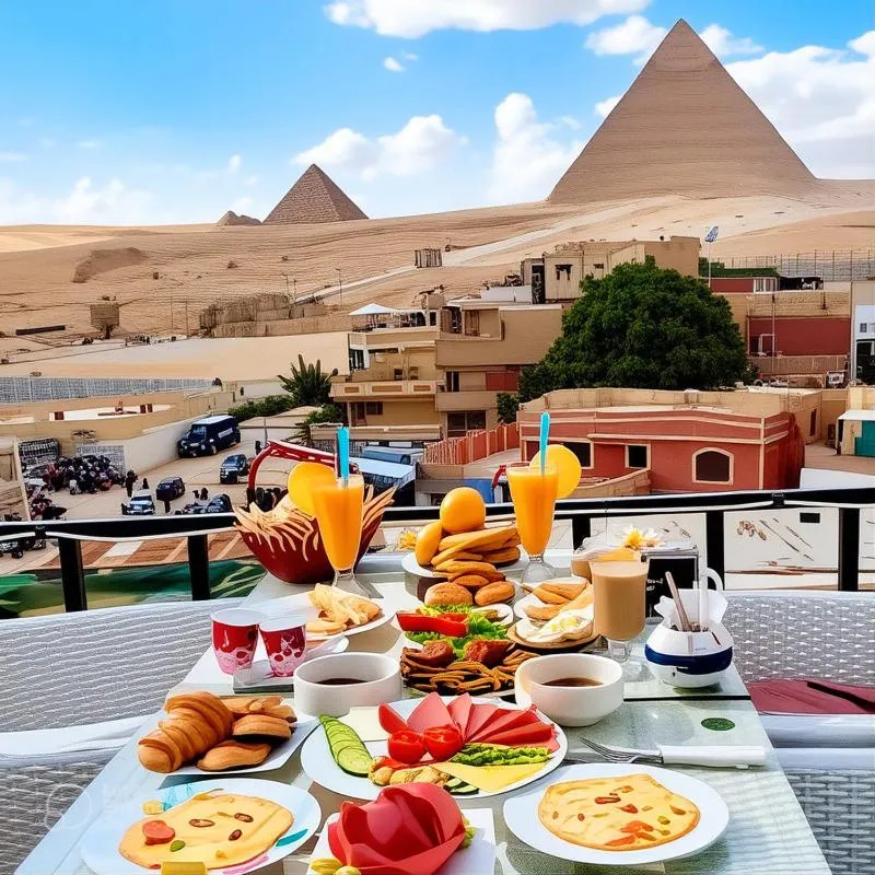 Day in Golden Pyramids Inn