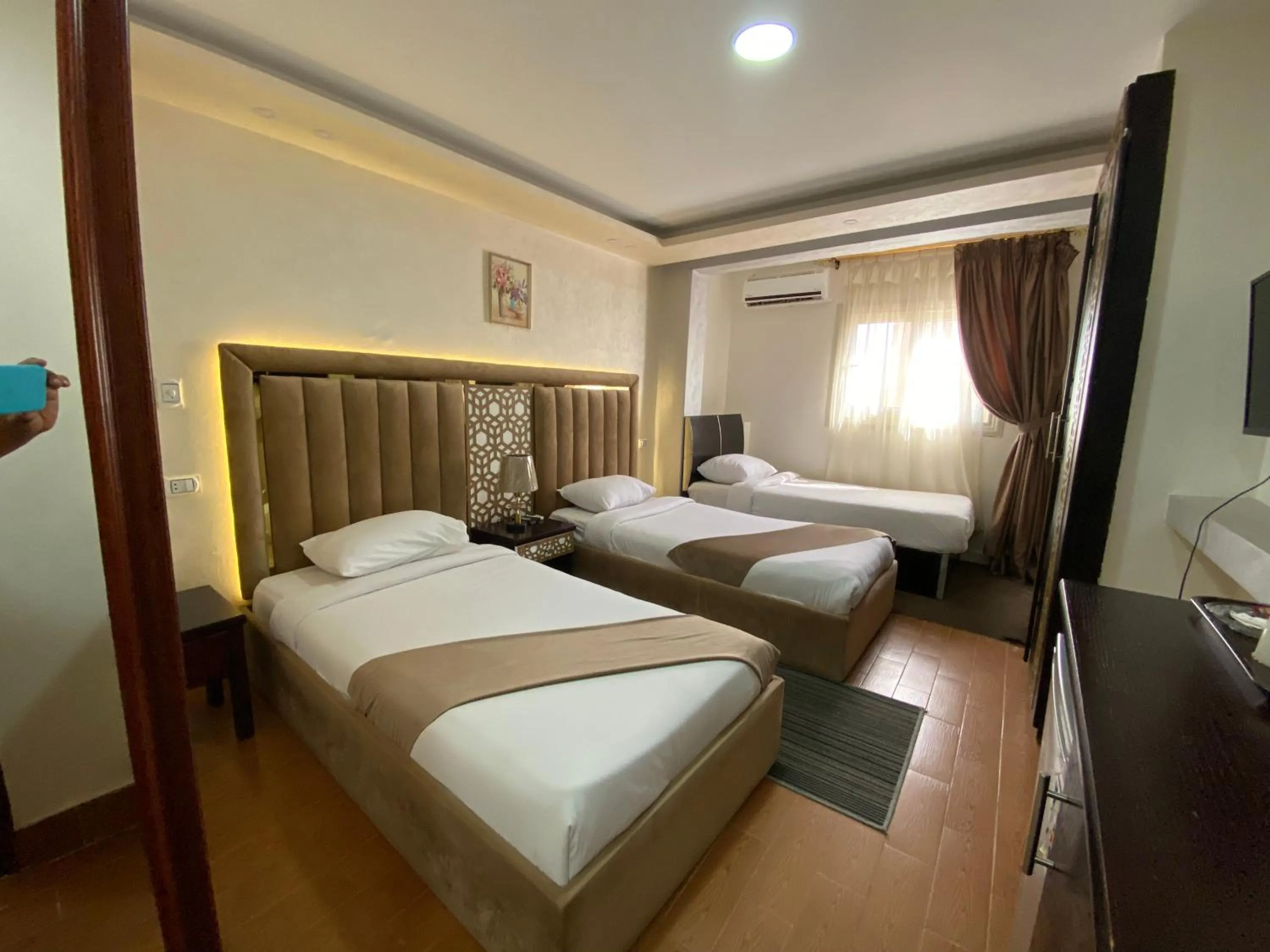 Bed in Golden Pyramids Inn