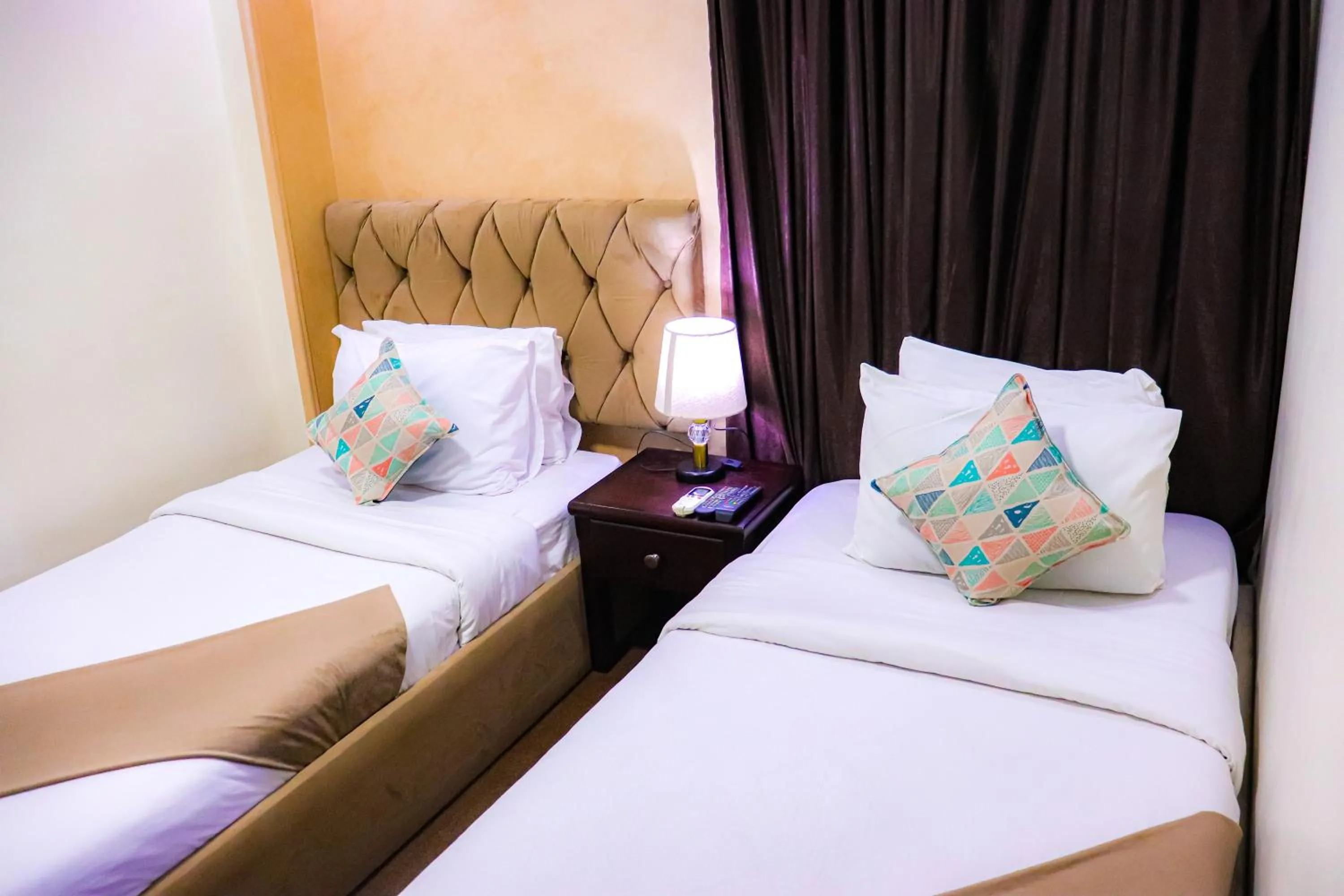 Bed in Golden Pyramids Inn