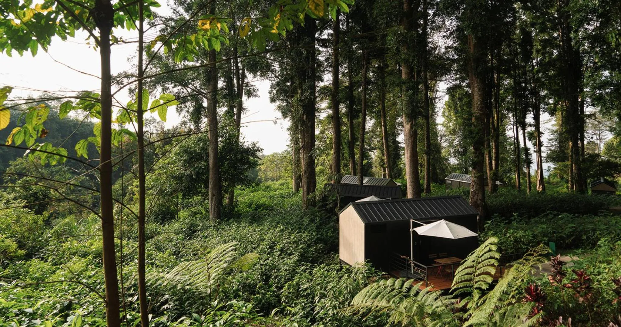 Mountain view in Bobocabin Baturraden, Purwokerto