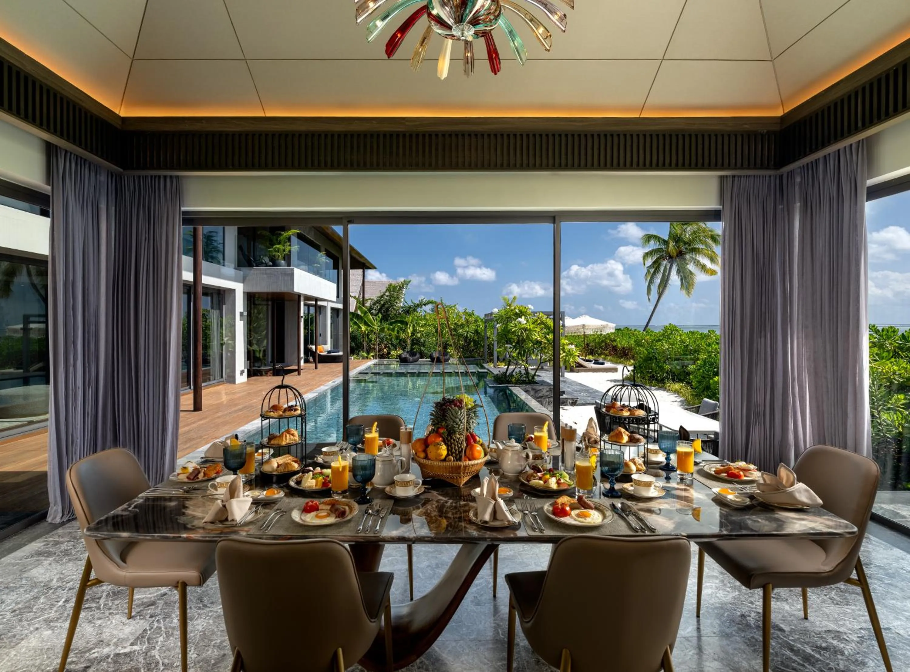 Food and drinks in Madifushi Private Island- Free return seaplane transfr for min 5 nights