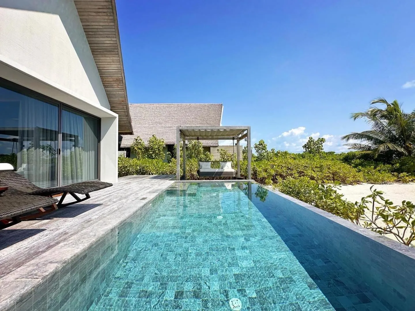 Balcony/Terrace in Madifushi Private Island- Free return seaplane transfr for min 5 nights