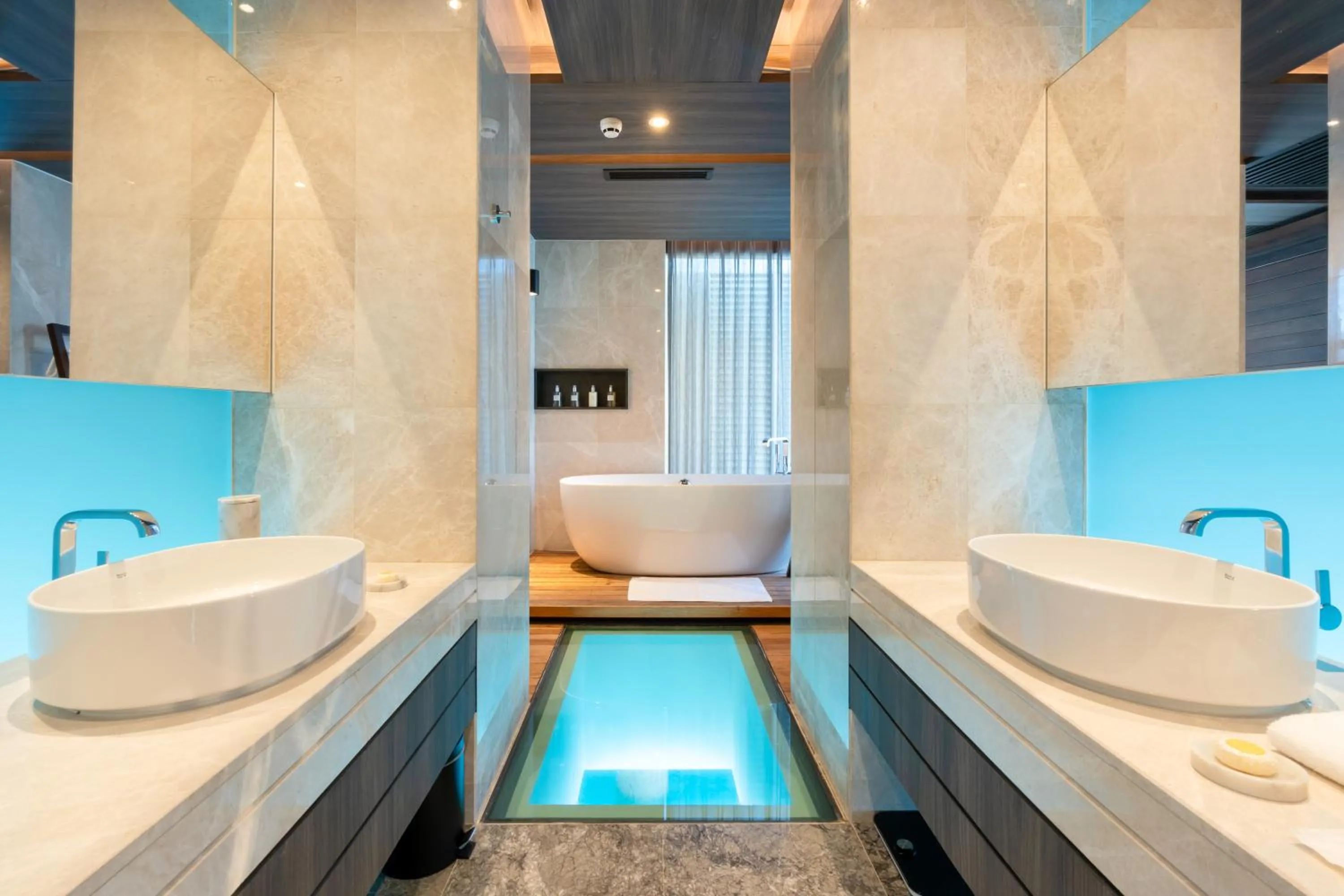 Bathroom in Madifushi Private Island- Free return seaplane transfr for min 5 nights