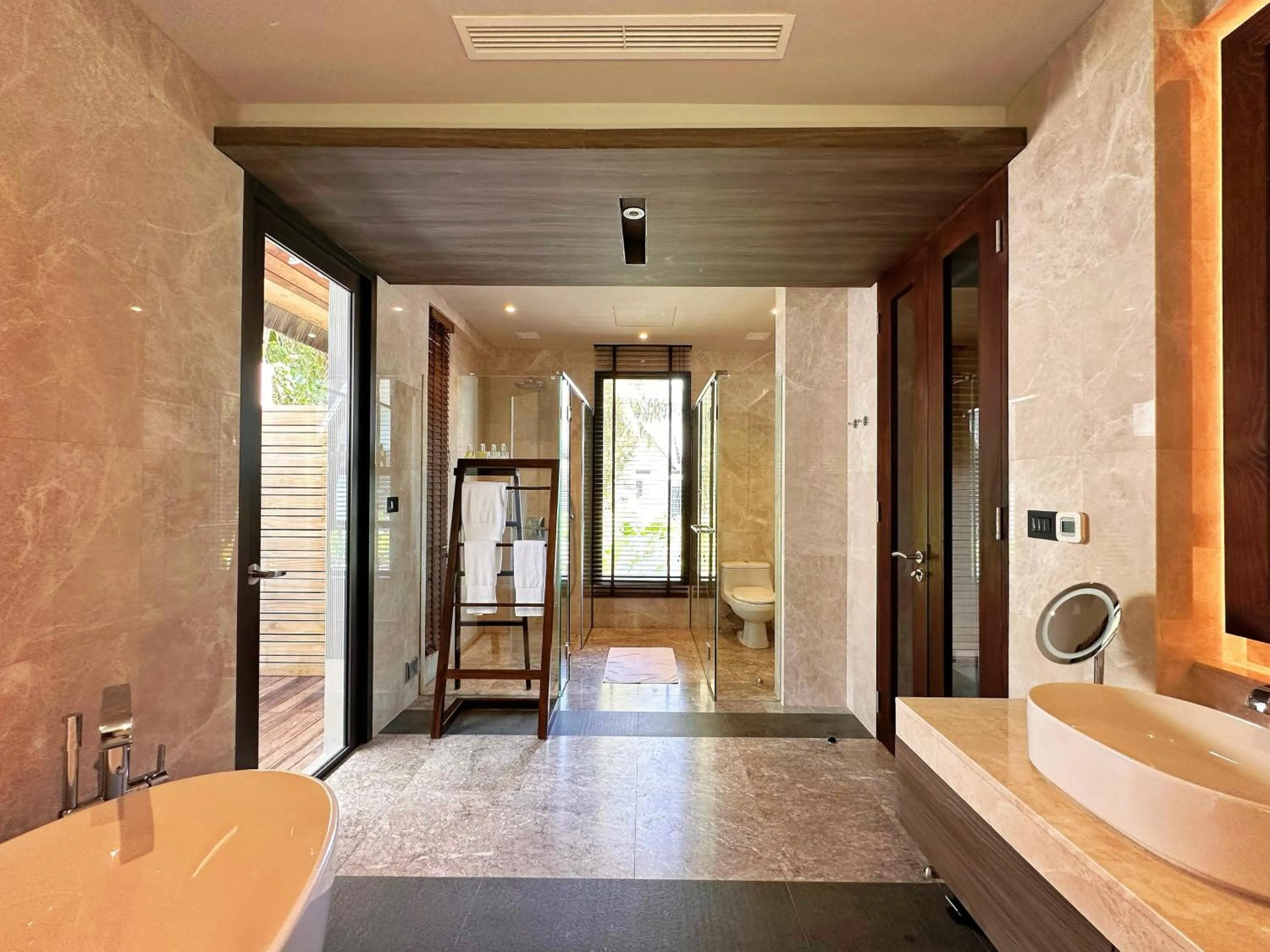 Bathroom in Madifushi Private Island- Free return seaplane transfr for min 5 nights