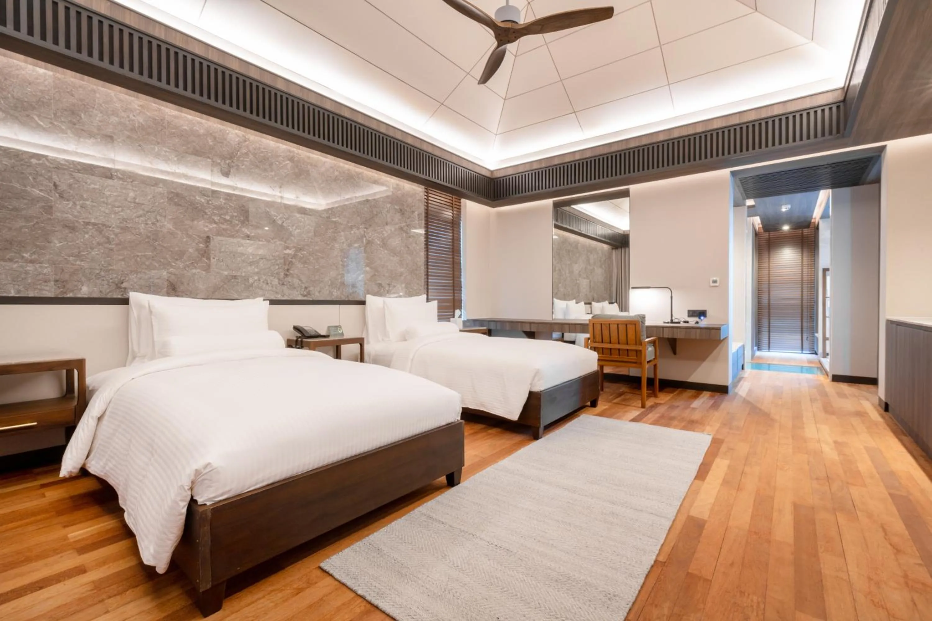 Bed in Madifushi Private Island- Free return seaplane transfr for min 5 nights