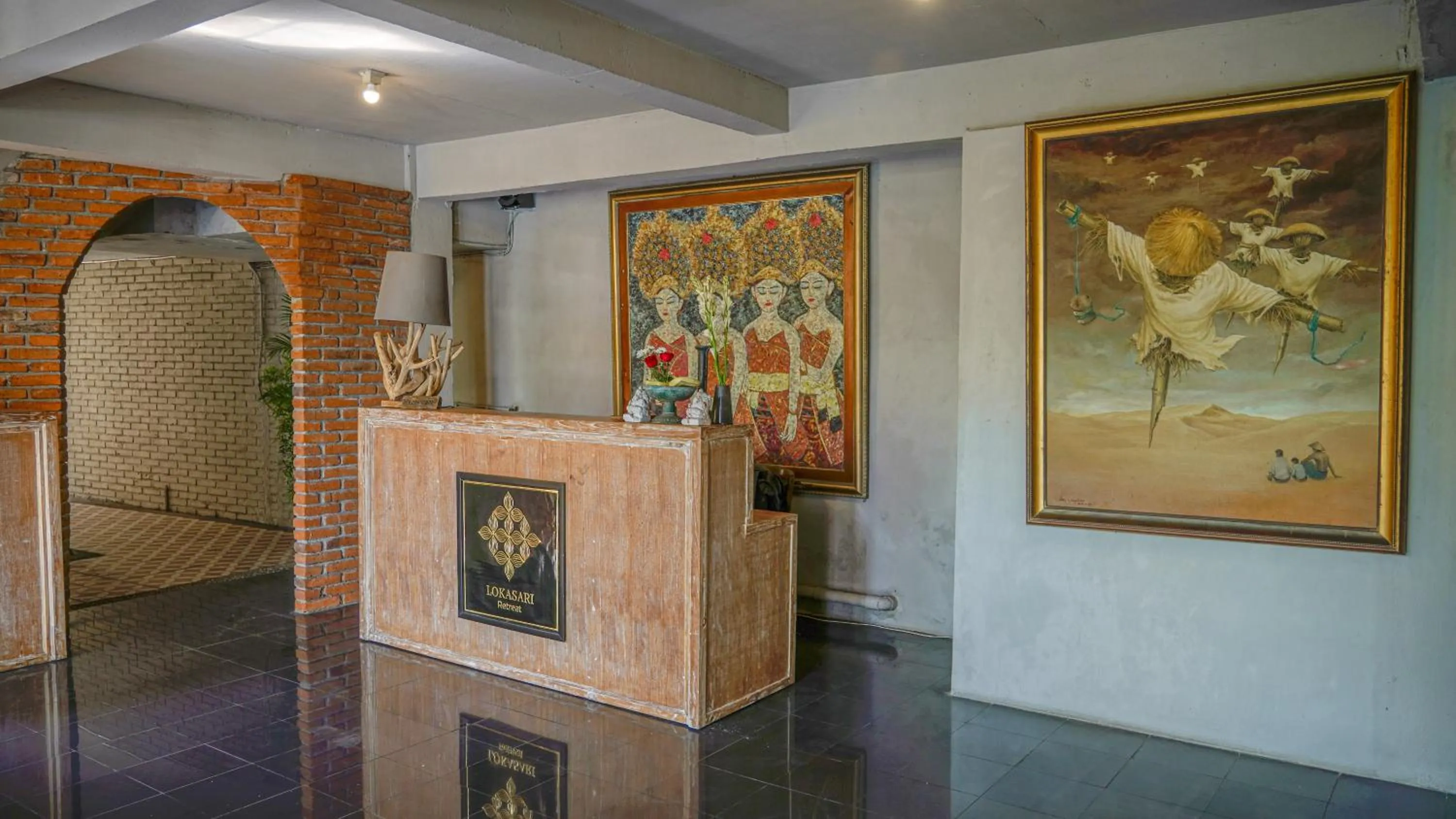 Lobby or reception in Lokasari Retreat