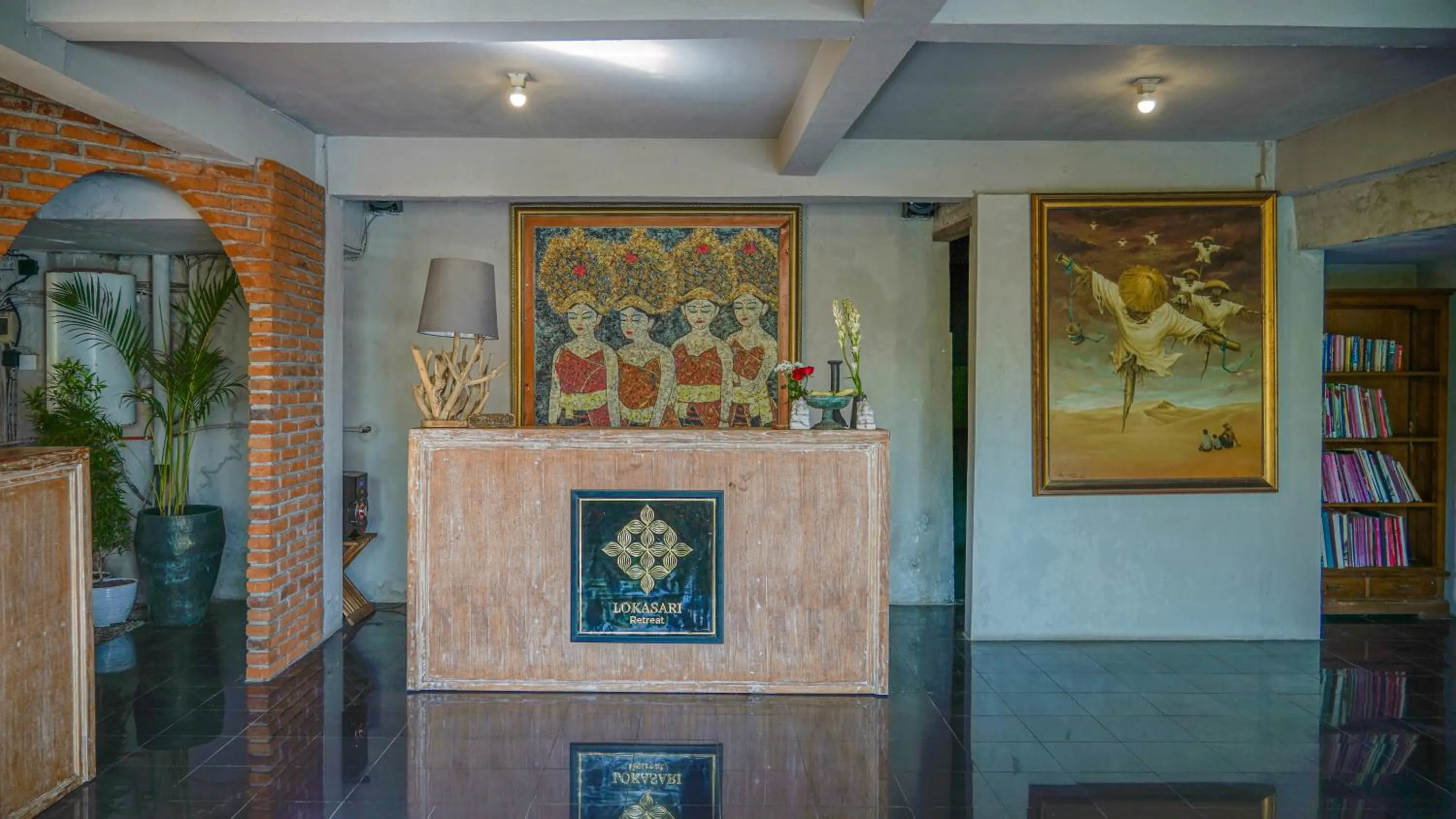 Lobby or reception in Lokasari Retreat