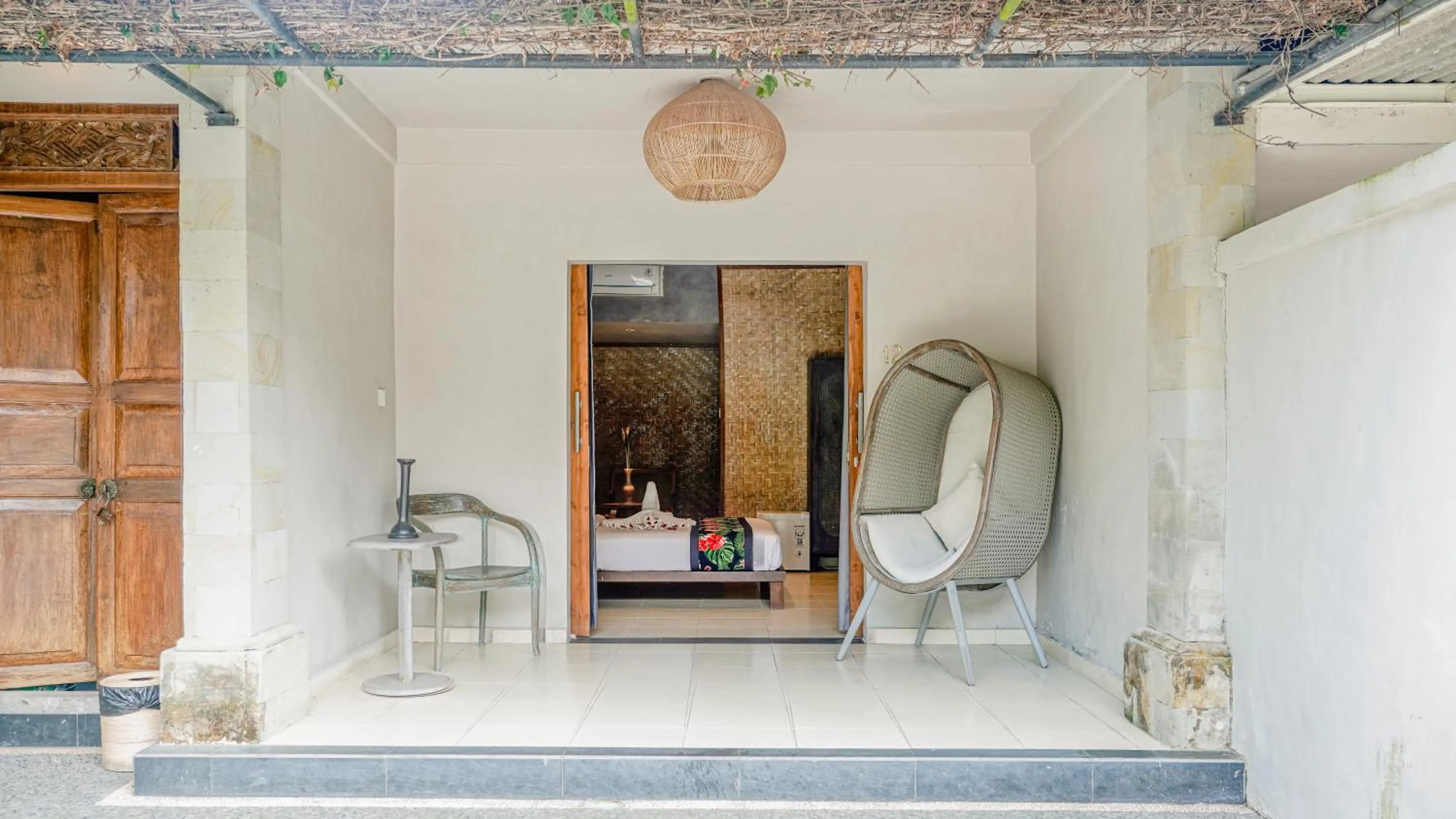 Seating area in Lokasari Retreat