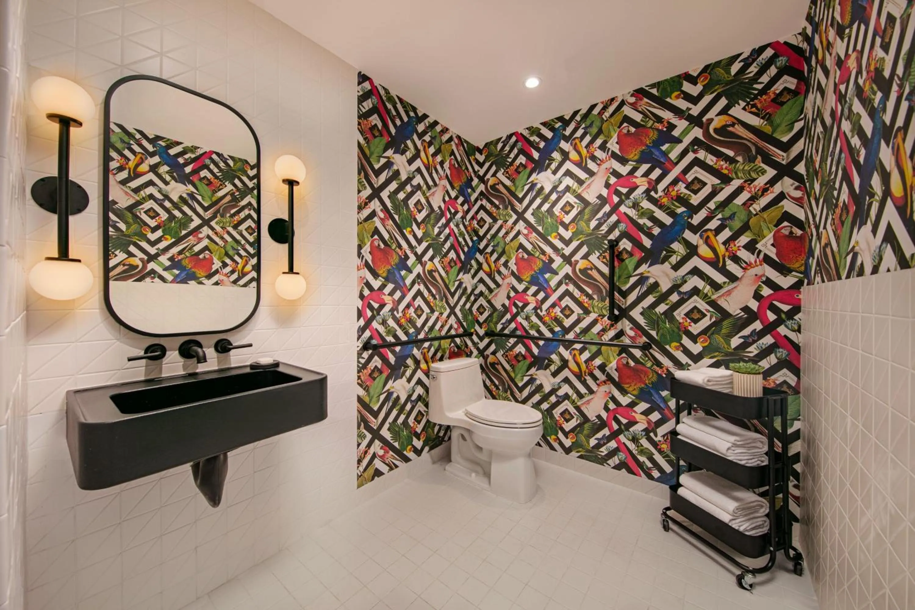 Bathroom in Moxy NYC Lower East Side