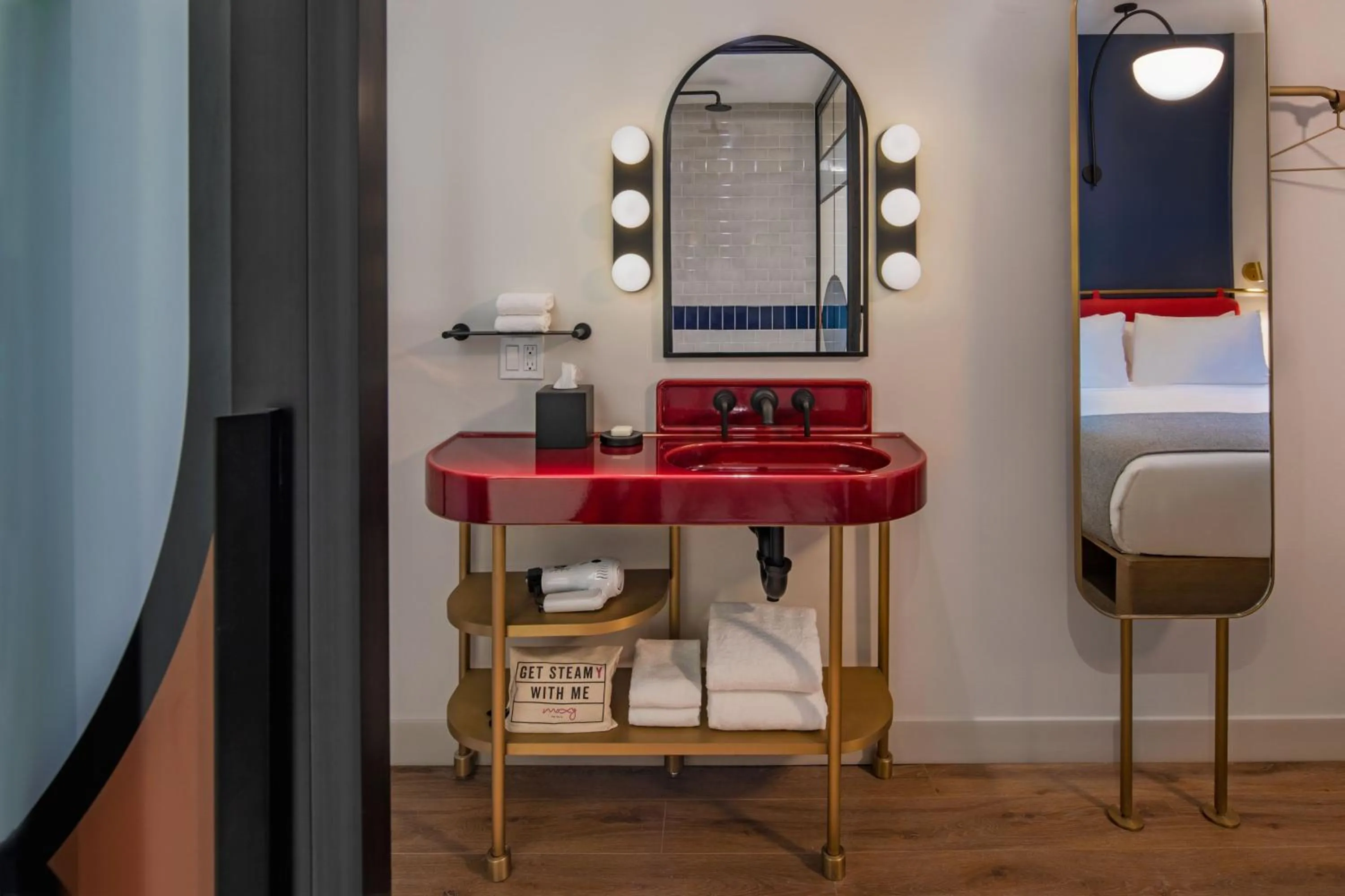 Bathroom in Moxy NYC Lower East Side