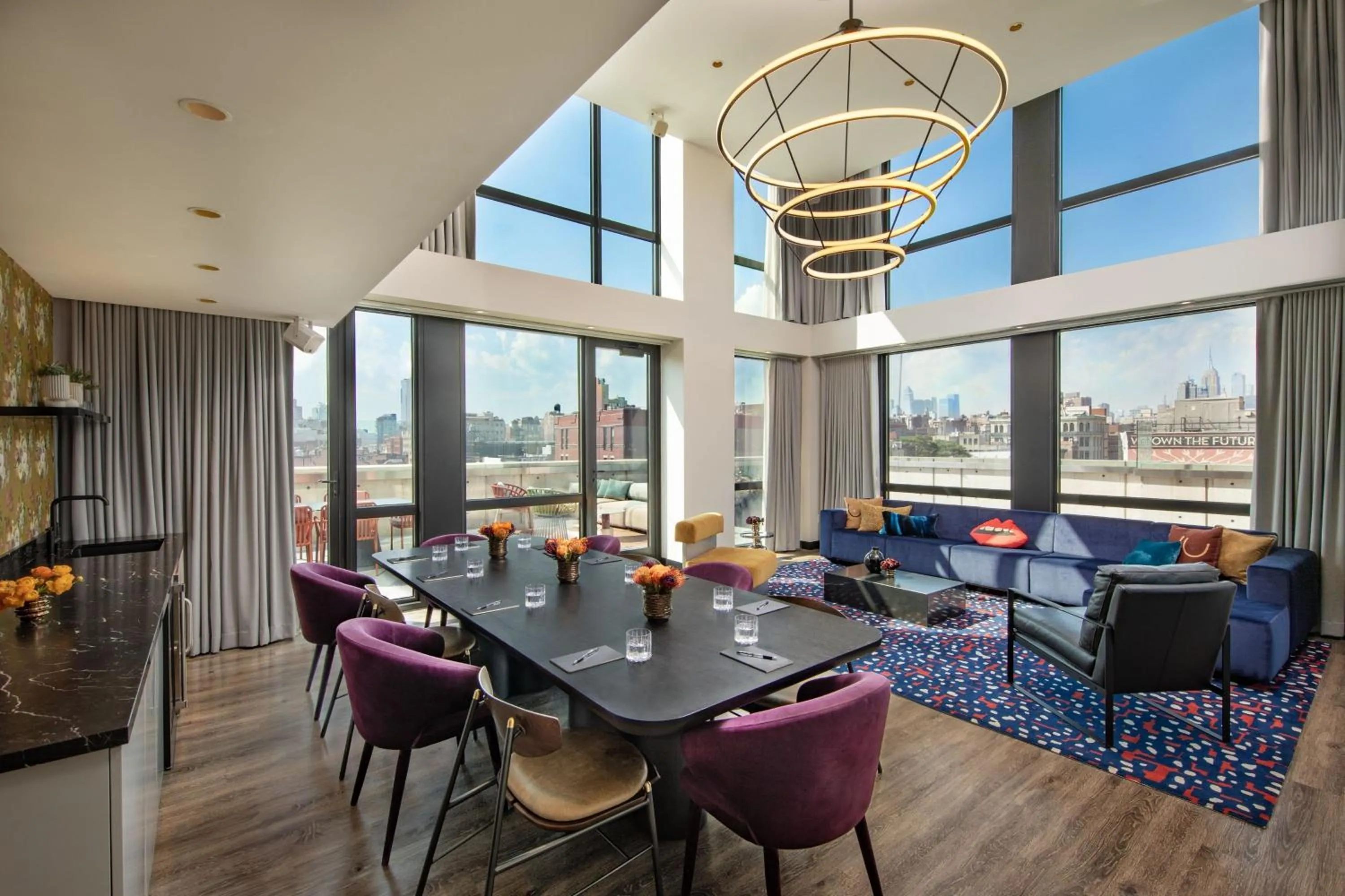 Meeting/conference room in Moxy NYC Lower East Side