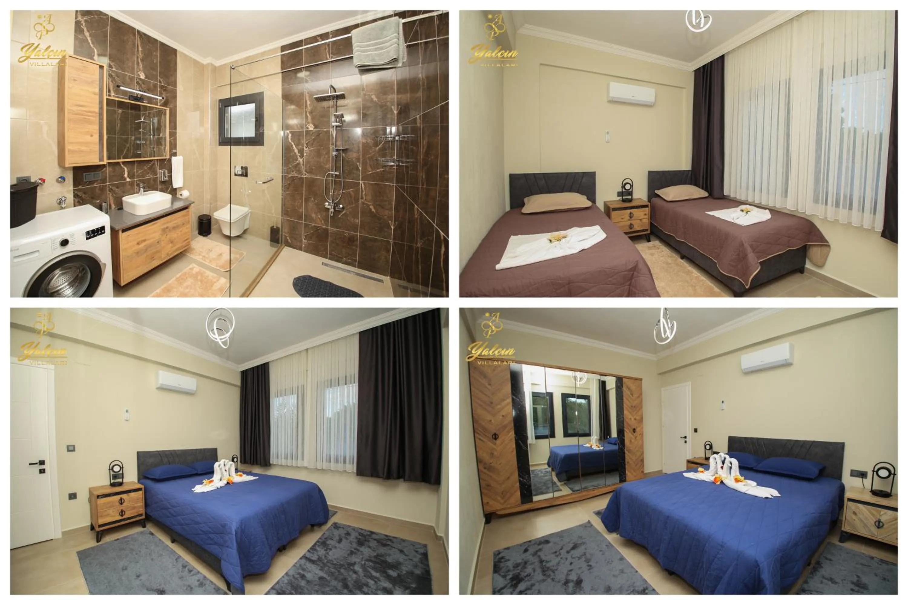 Shower, Bed in Koycegiz Yalcin Villalari