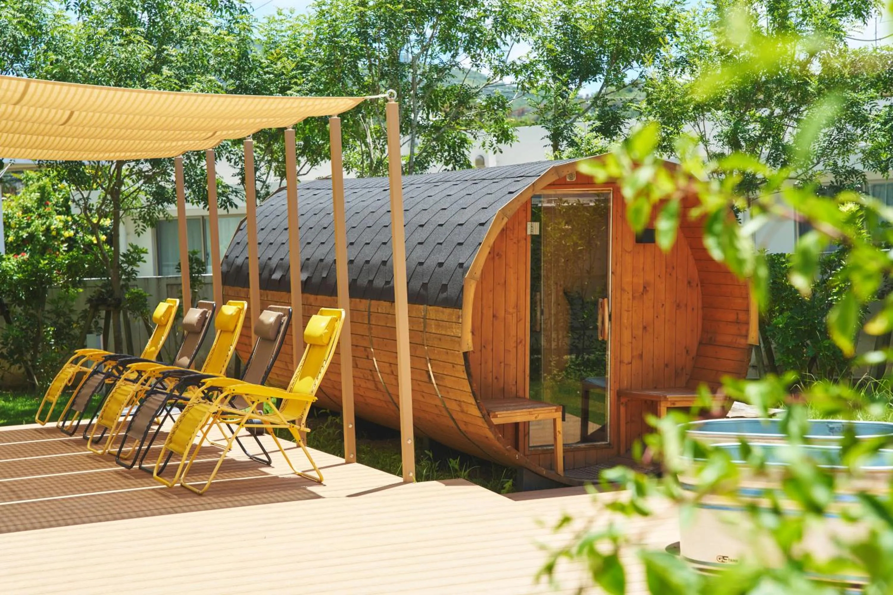 Sauna in BEB5 Okinawa Seragaki by Hoshino Resorts