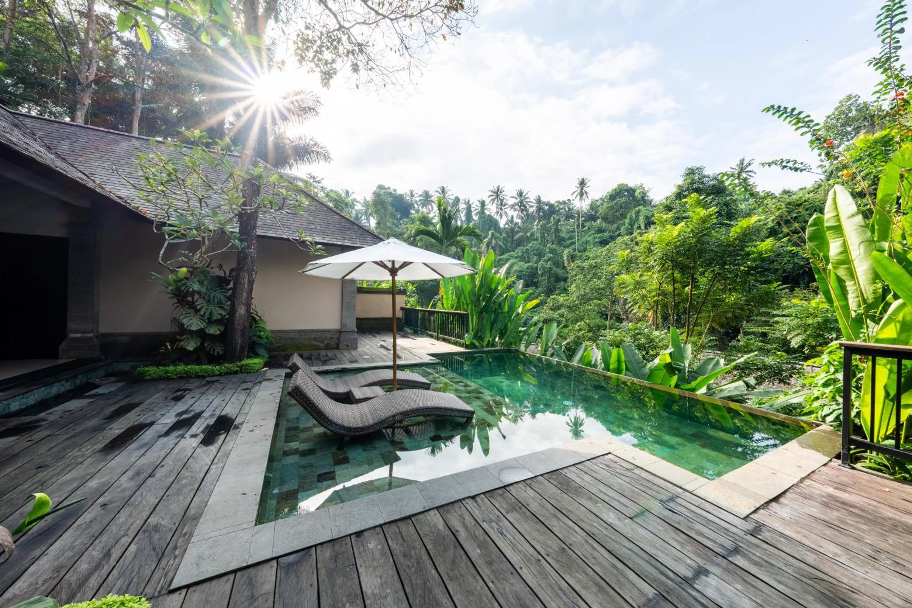 Pool view in The Lokha Ubud Resort, Villas & SPA
