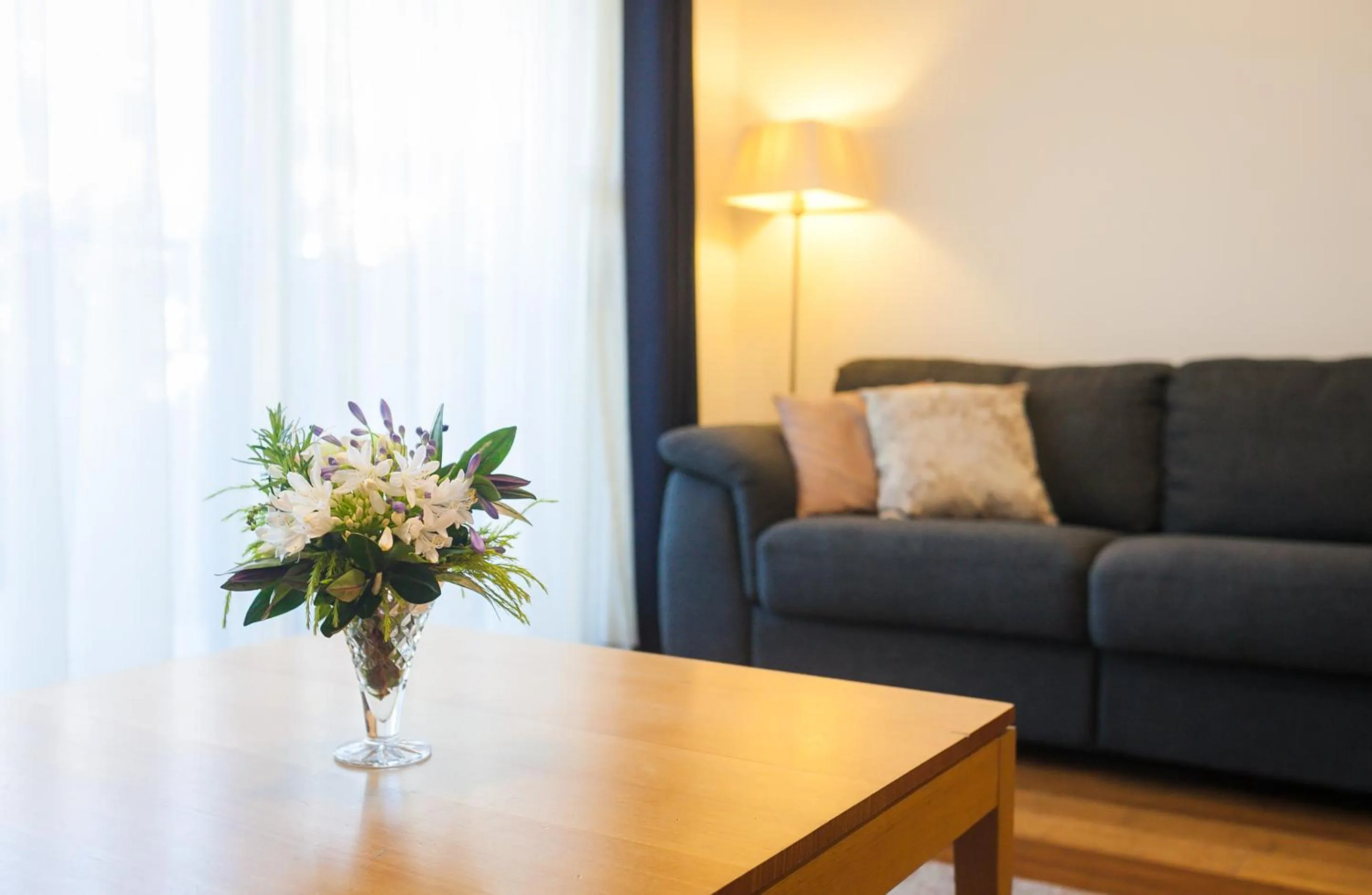 Living room, Seating Area in One of a Kind Apartments