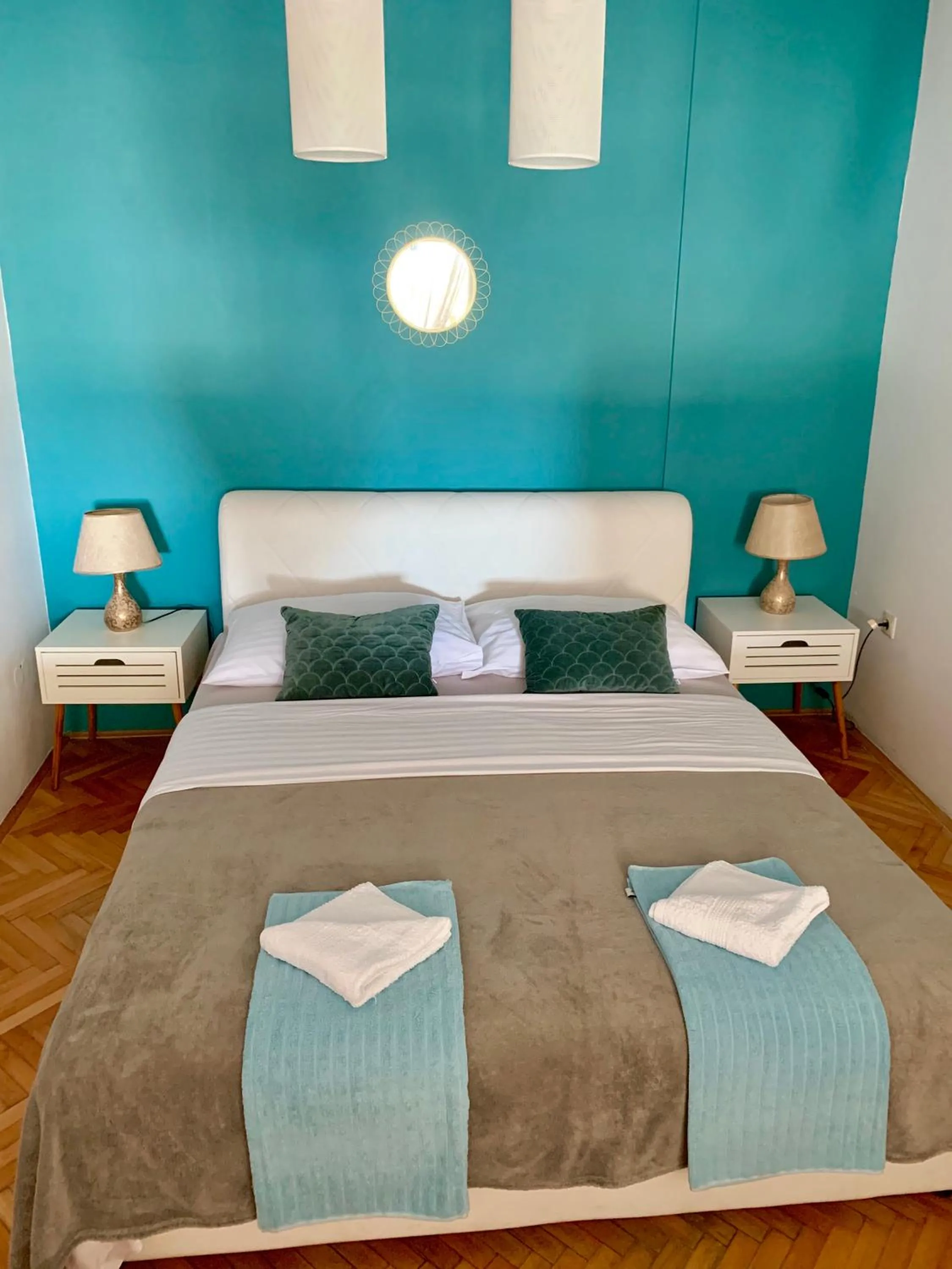 Bed in Deluxe Suites Mandić