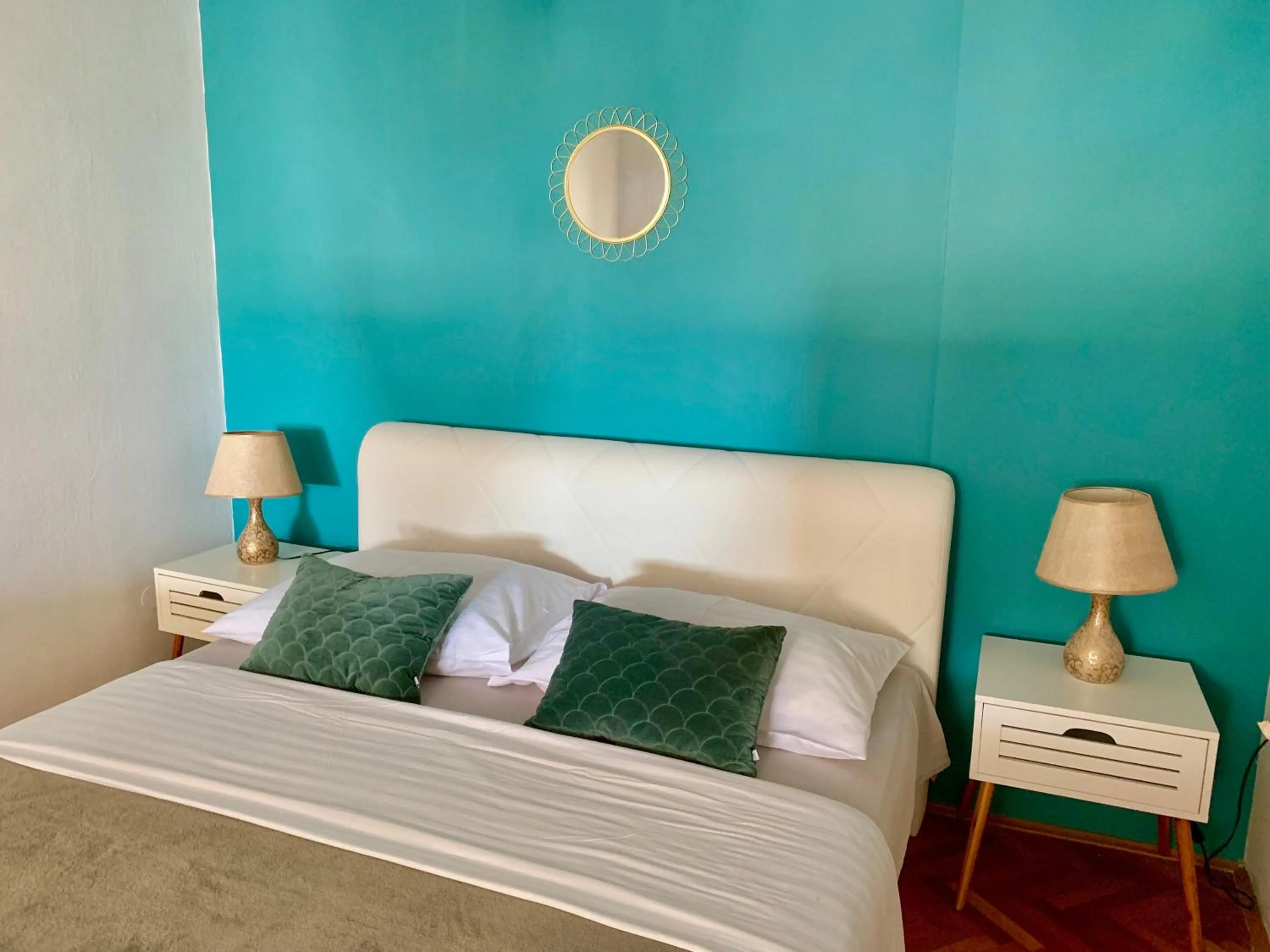 Bed in Deluxe Suites Mandić
