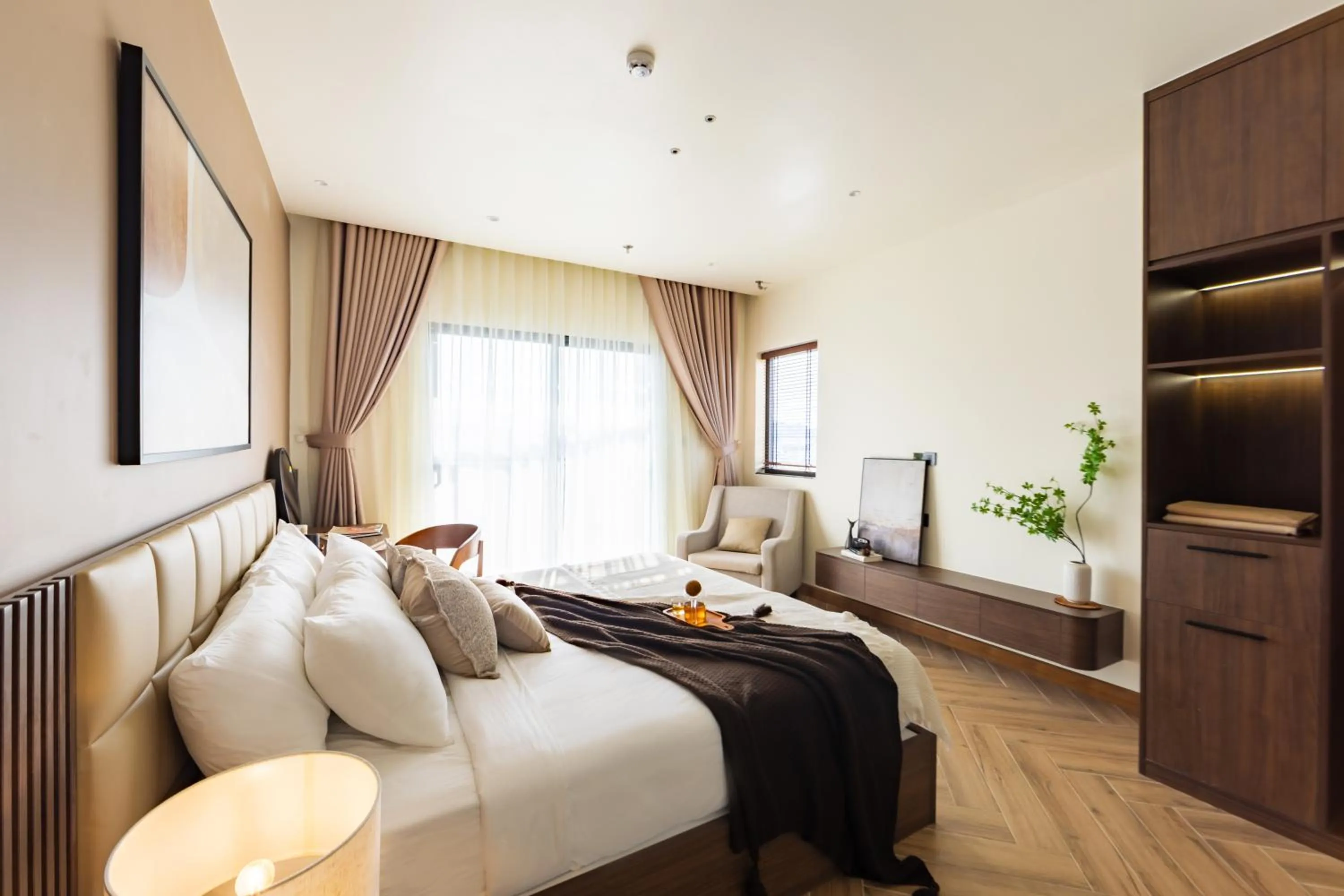 Bed in TTR Central Apart Hotel