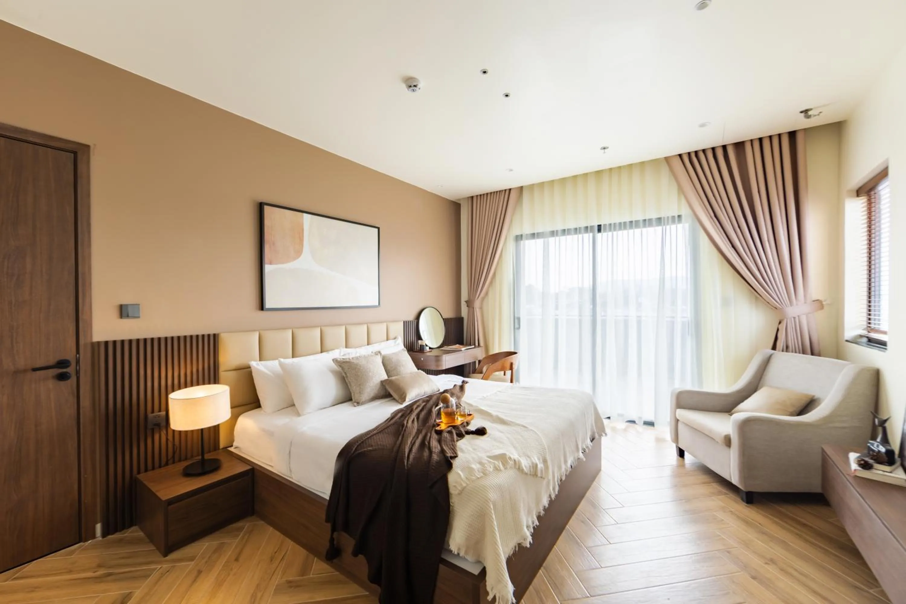 Bed in TTR Central Apart Hotel