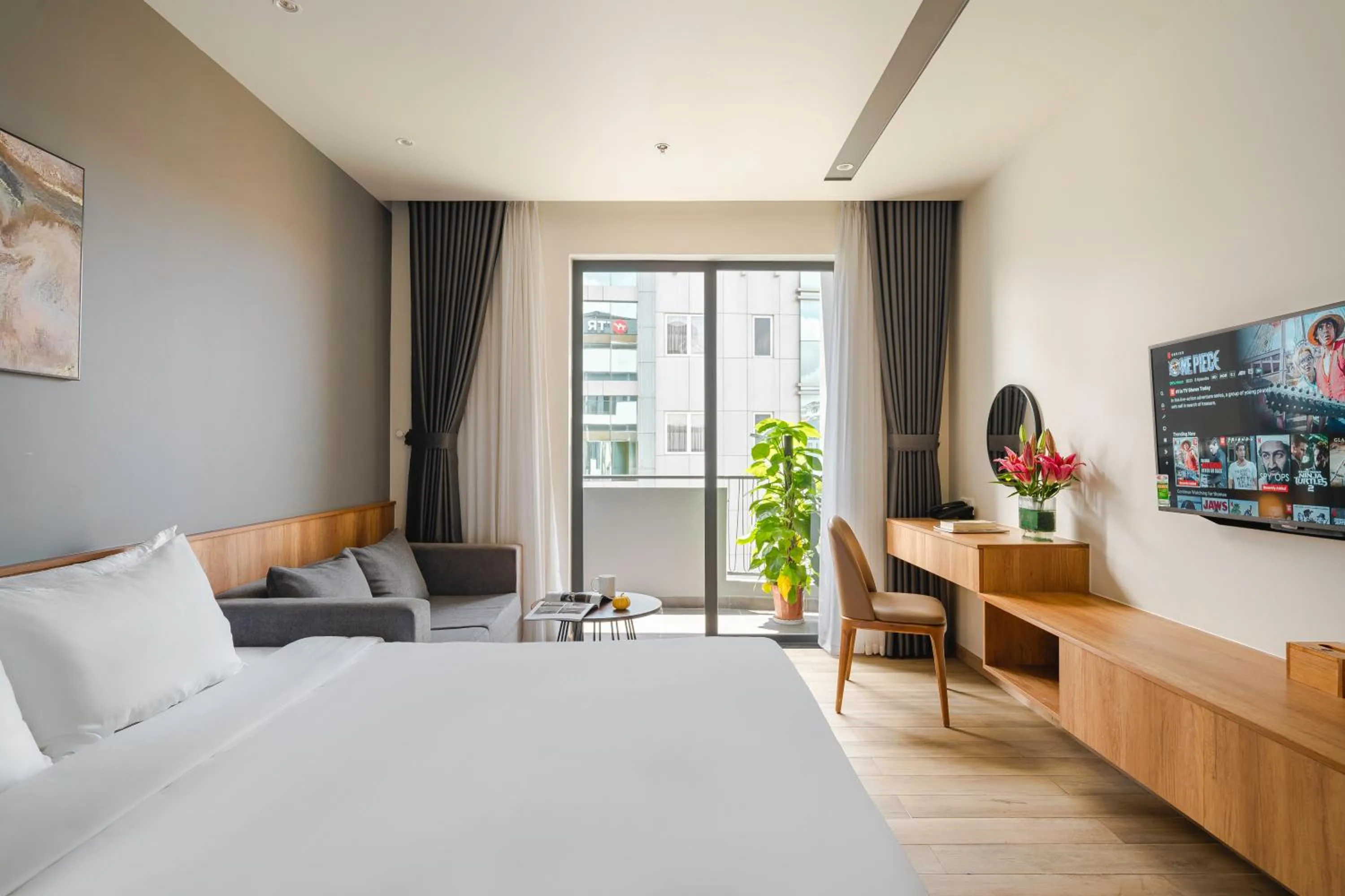 Bed in TTR Central Apart Hotel