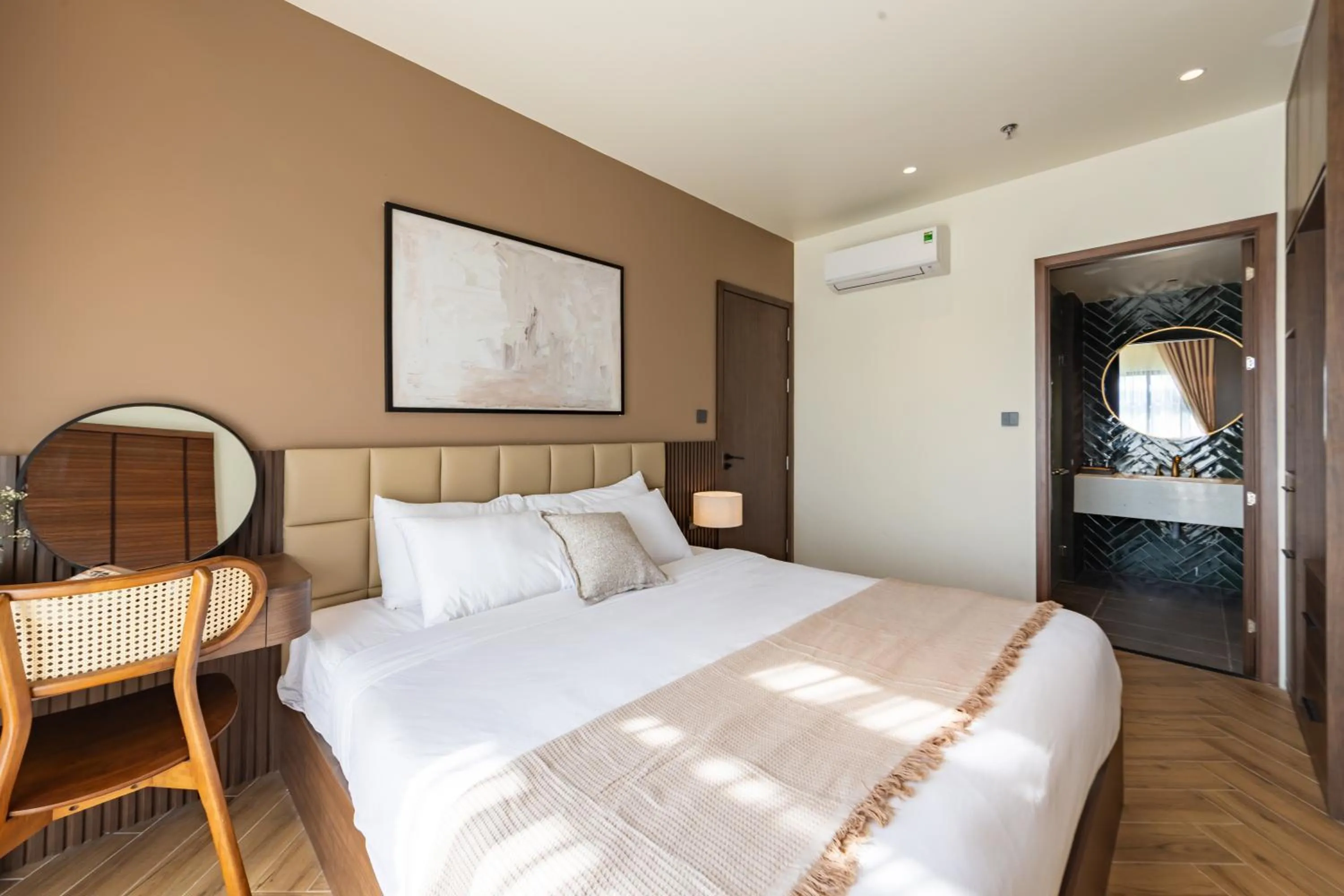 Bed in TTR Central Apart Hotel