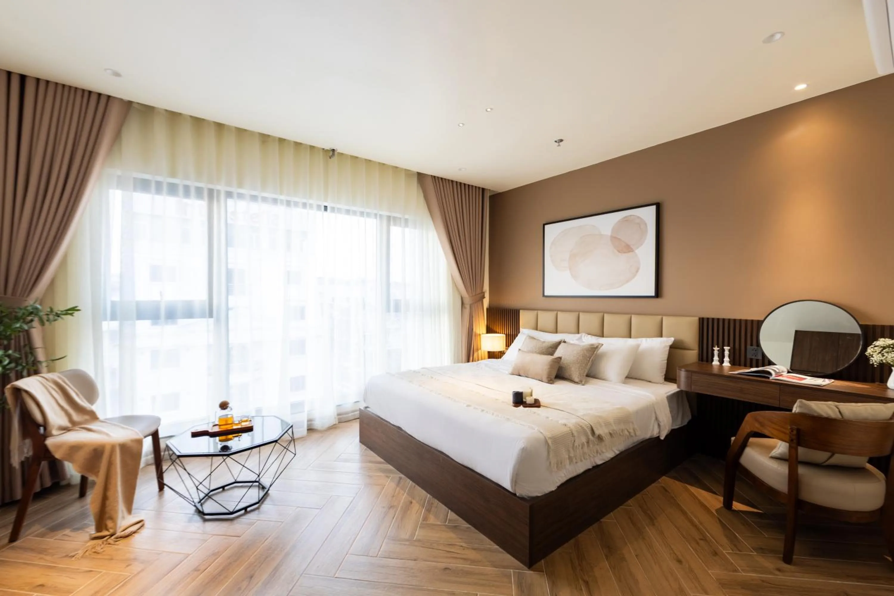 Bed in TTR Central Apart Hotel