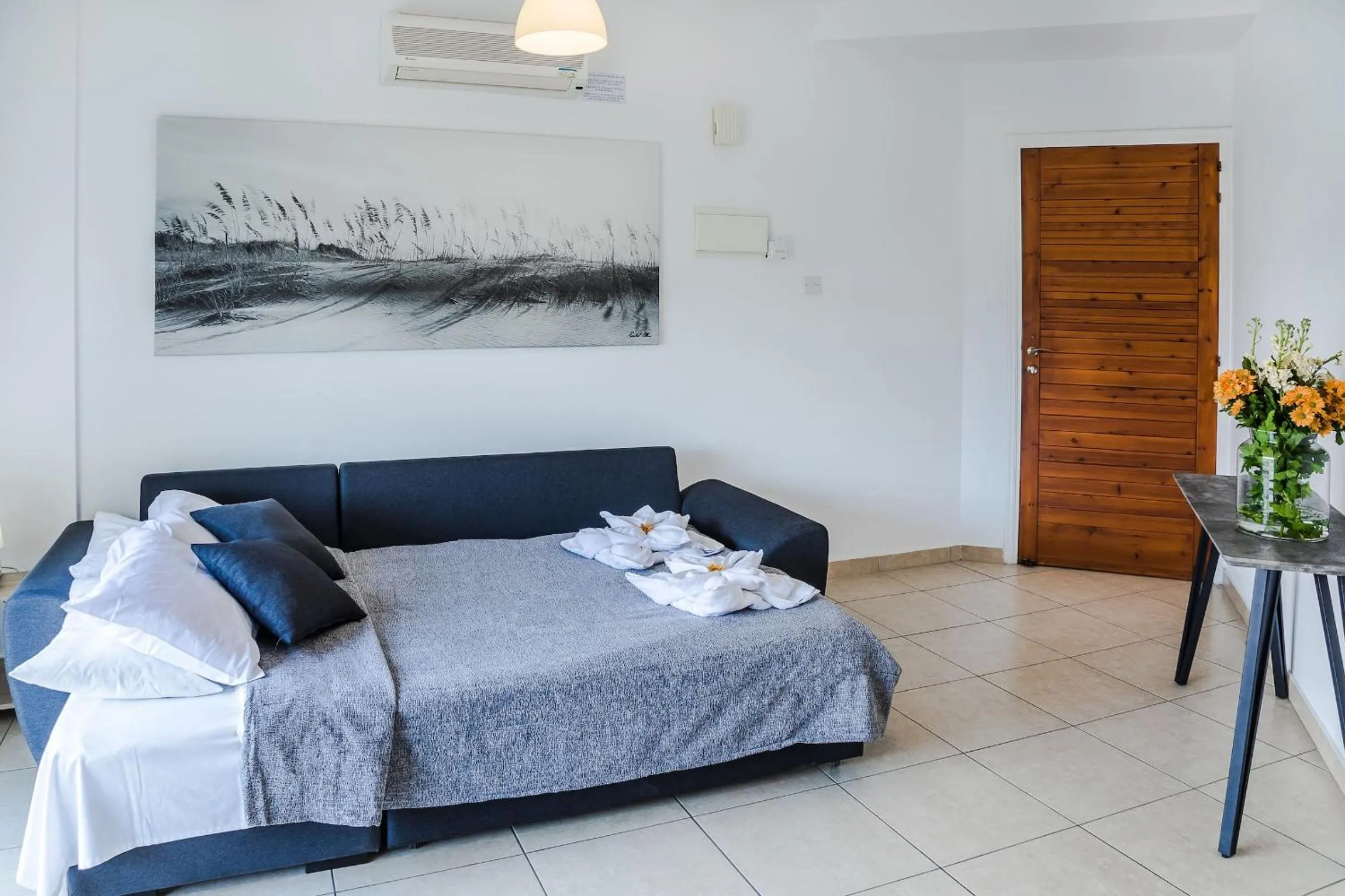 Living room, Bed in Artemis Cynthia Complex