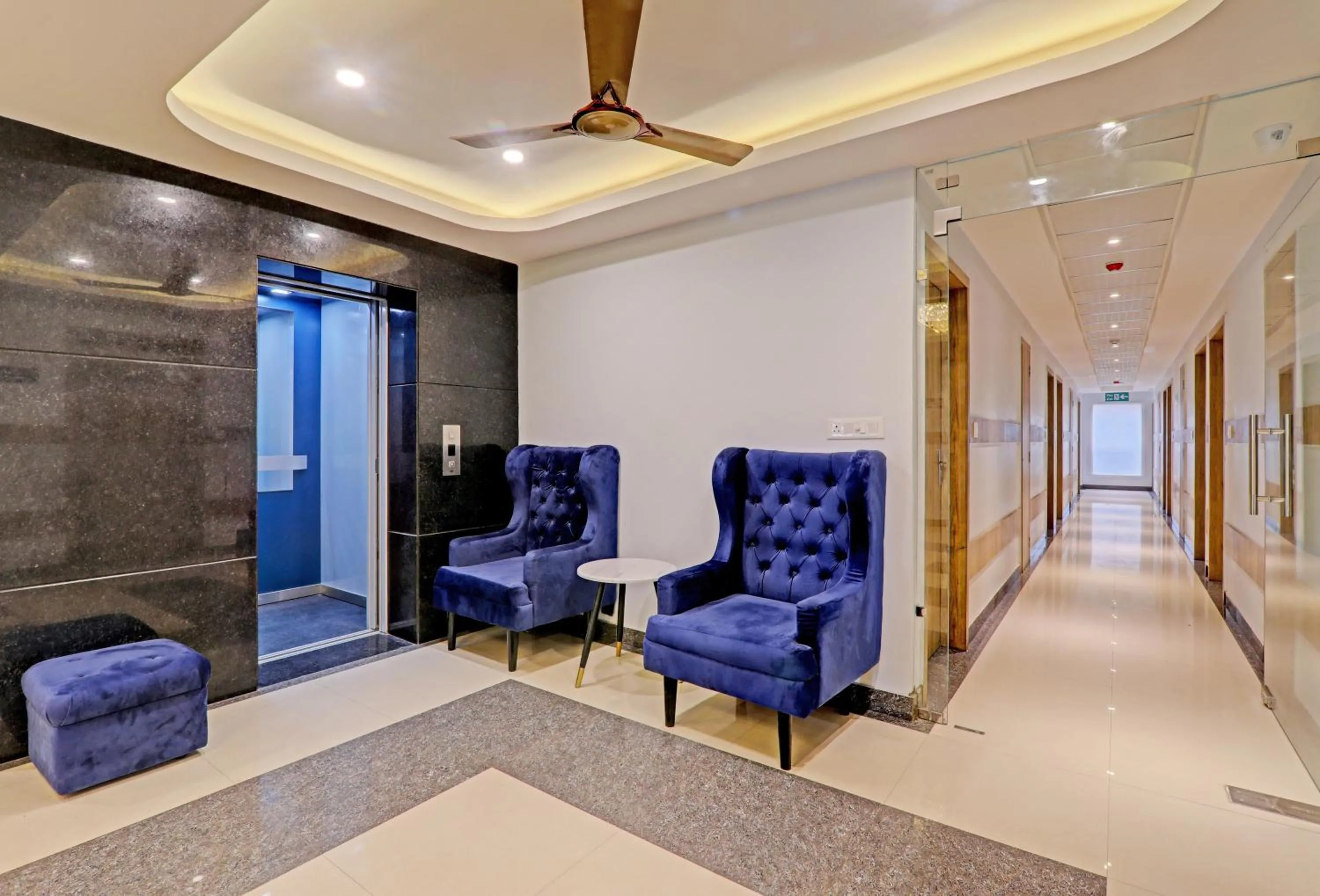 Seating area in Hotel Heera Grand