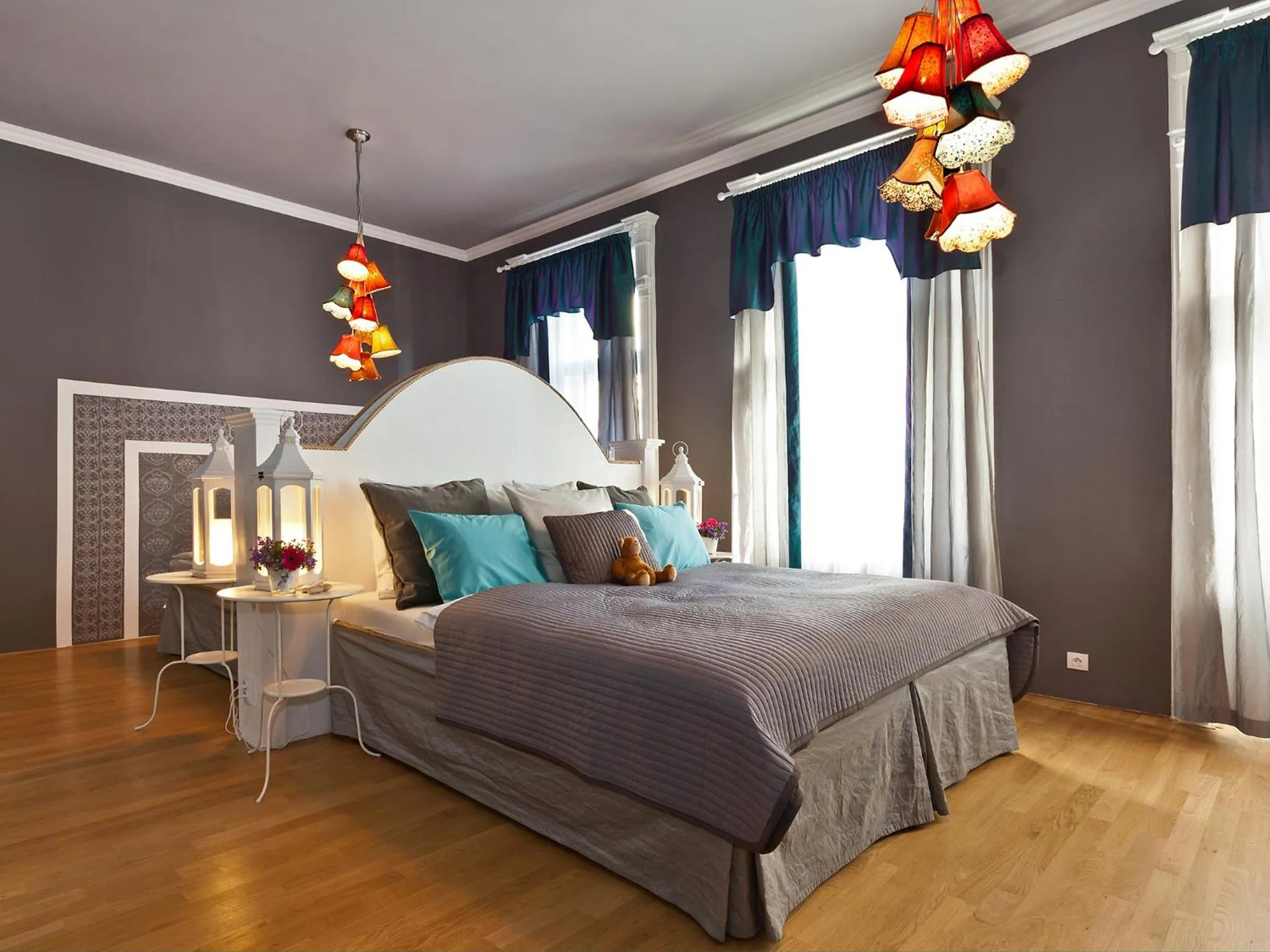 Bed in Royal Prague City Apartments