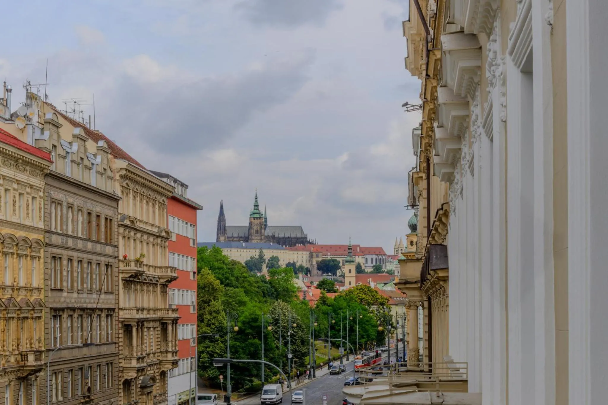 City view in Royal Prague City Apartments