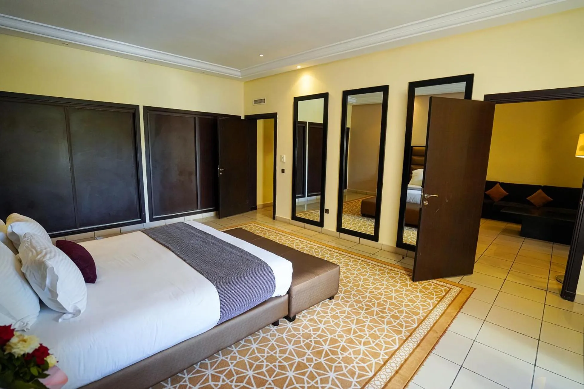 Bed in Hotel Andalucia Tangier