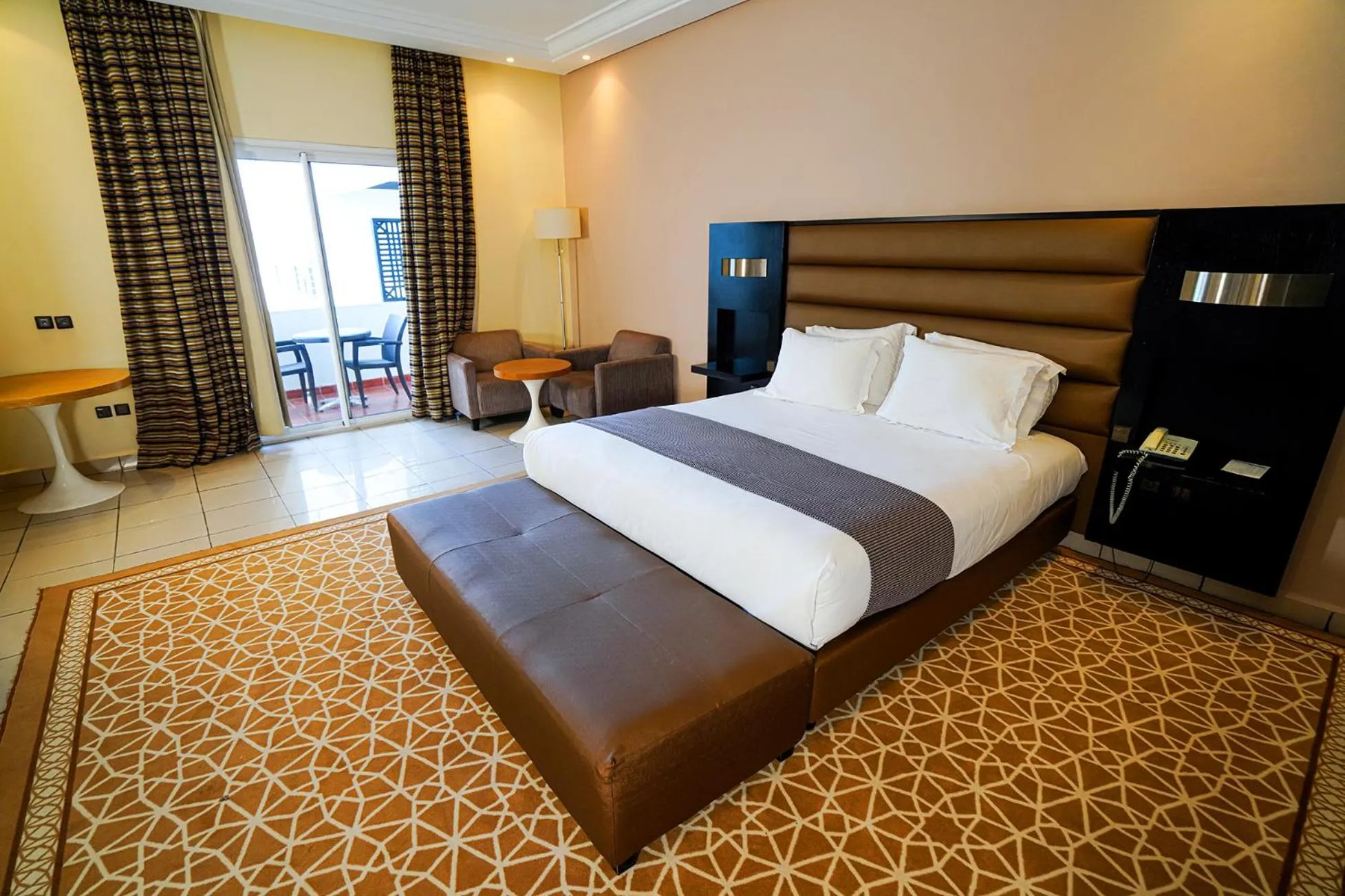 Bed in Hotel Andalucia Tangier