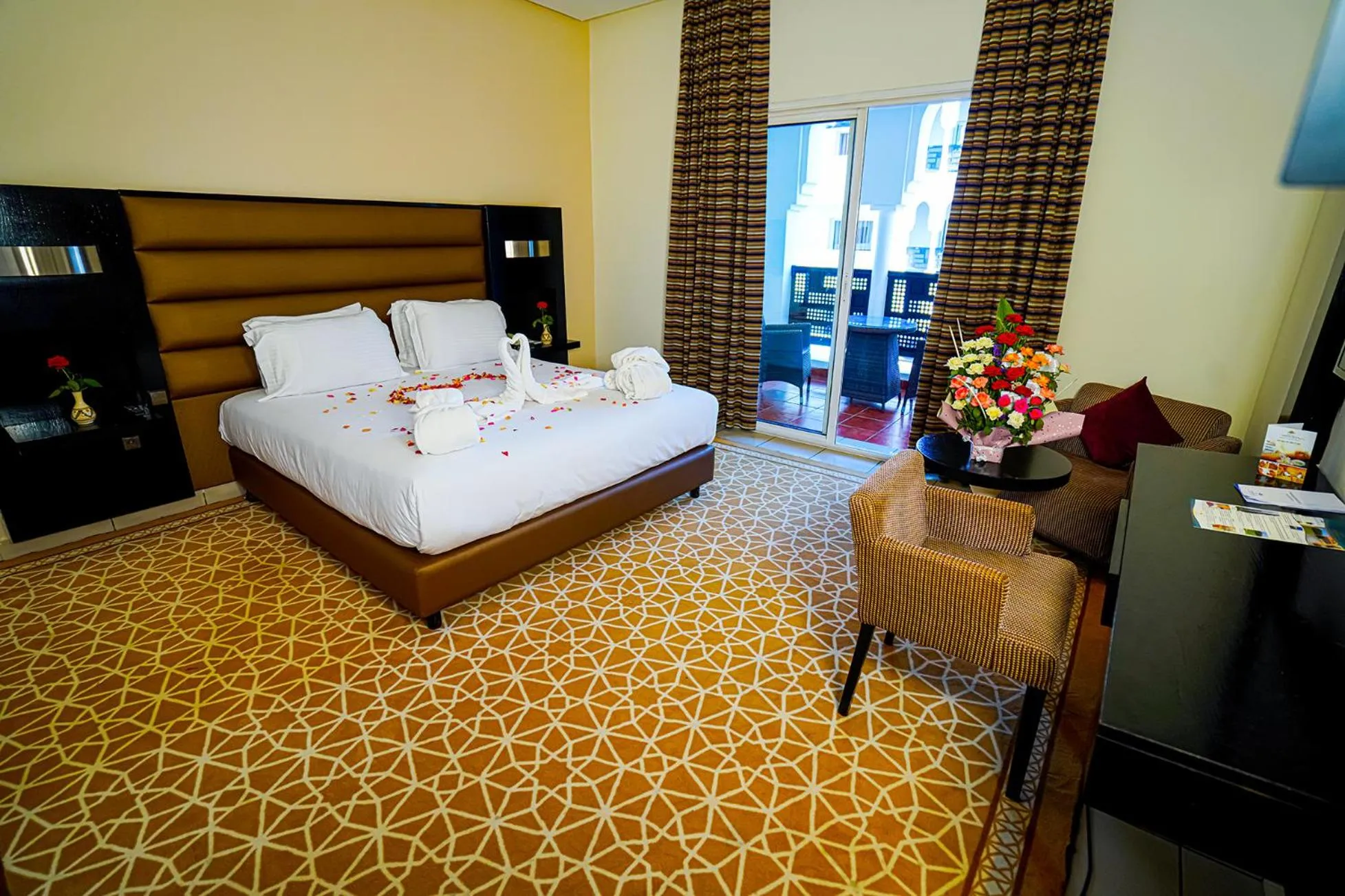 Bed in Hotel Andalucia Tangier