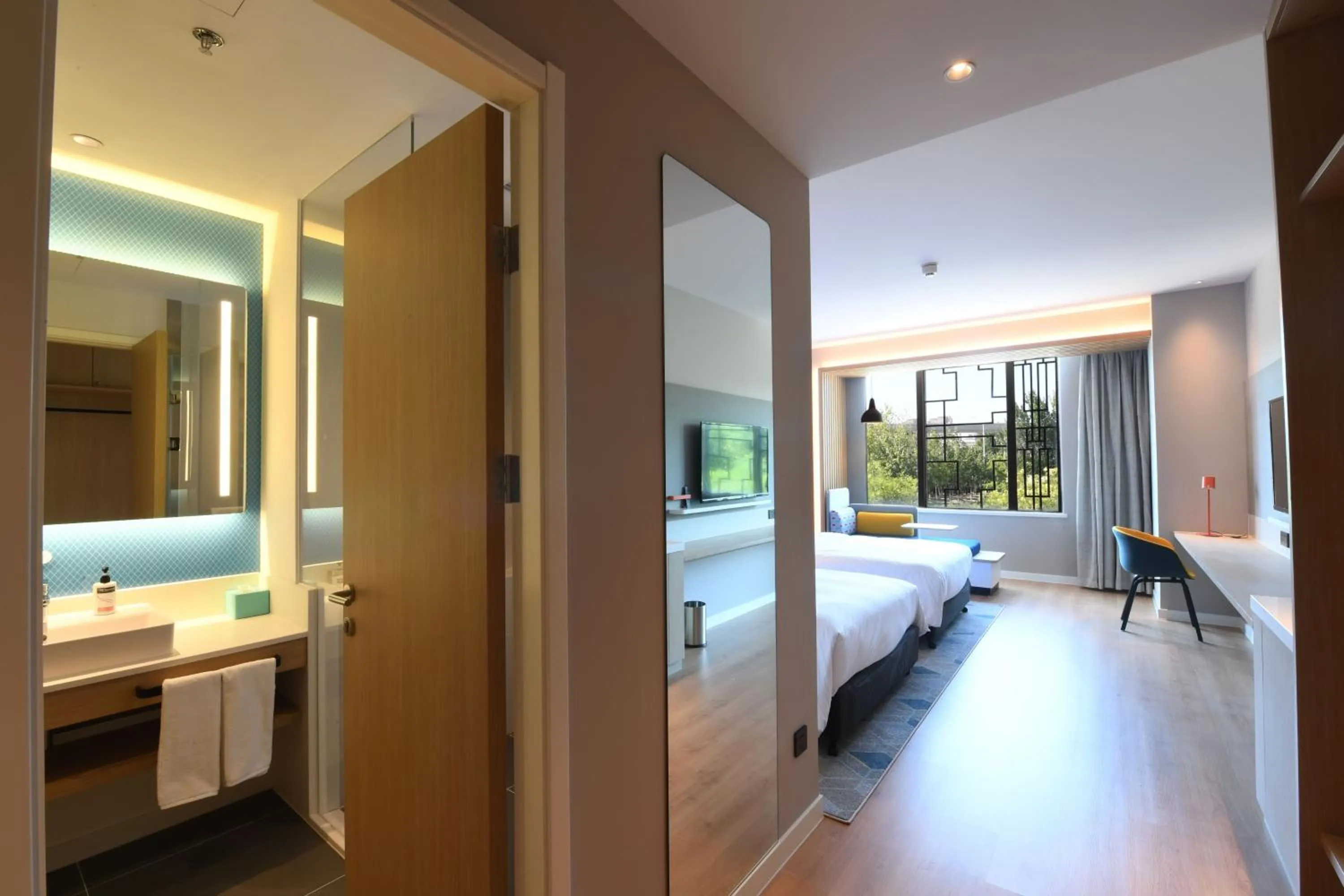 Bed in Holiday Inn Express Tianjin Binhai by IHG