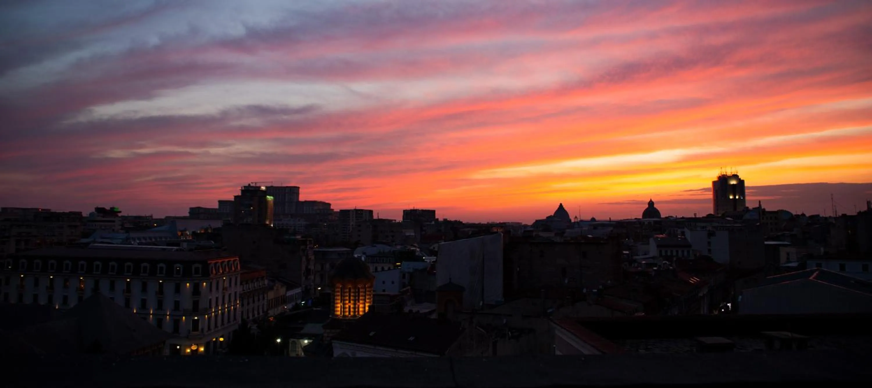 Sunset in Amo Bucharest