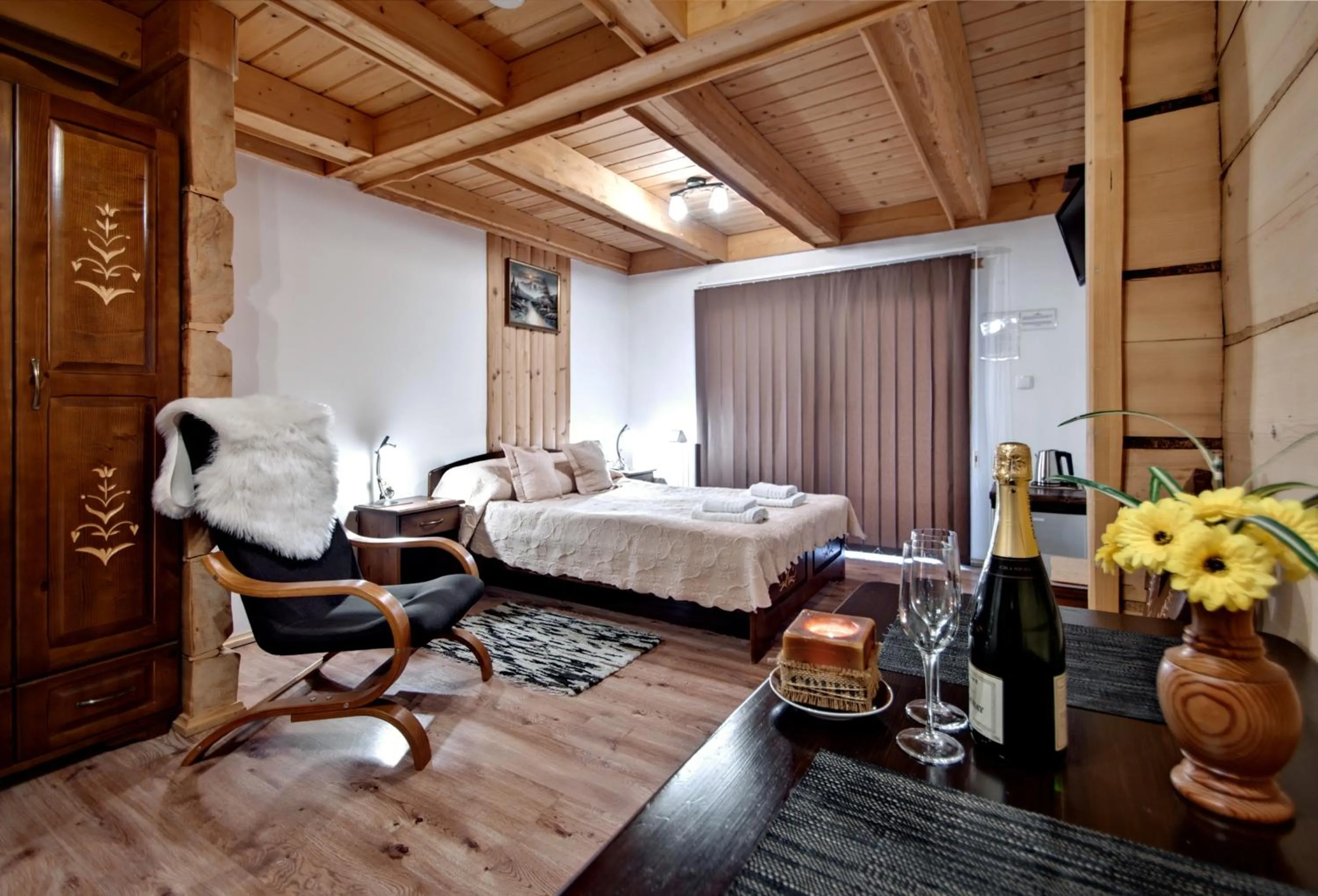 Bedroom, Bed in Magnat Inn Sauna & Relax