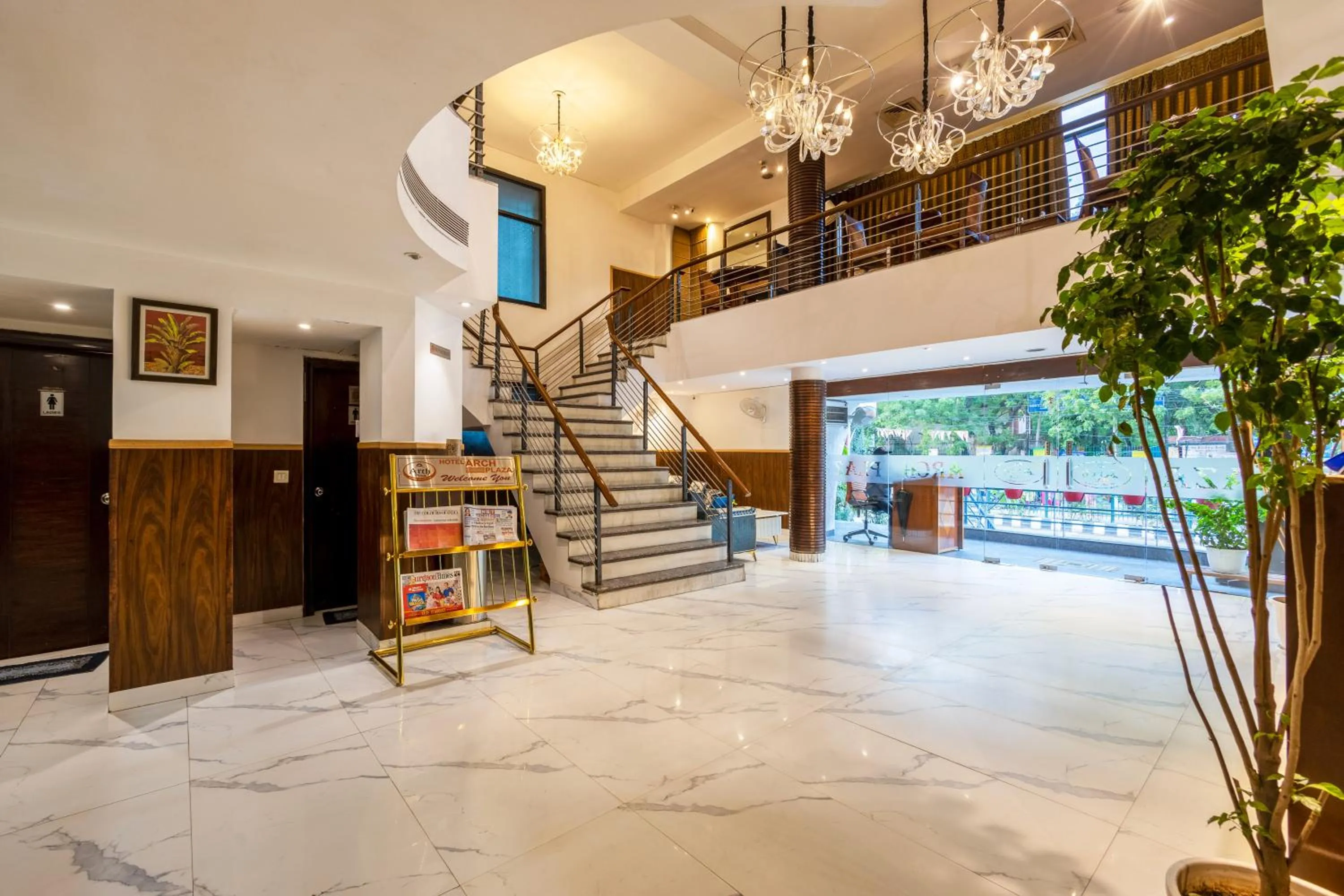 Lobby or reception in Hotel Arch Plaza at Yashobhoomi By Arch Group
