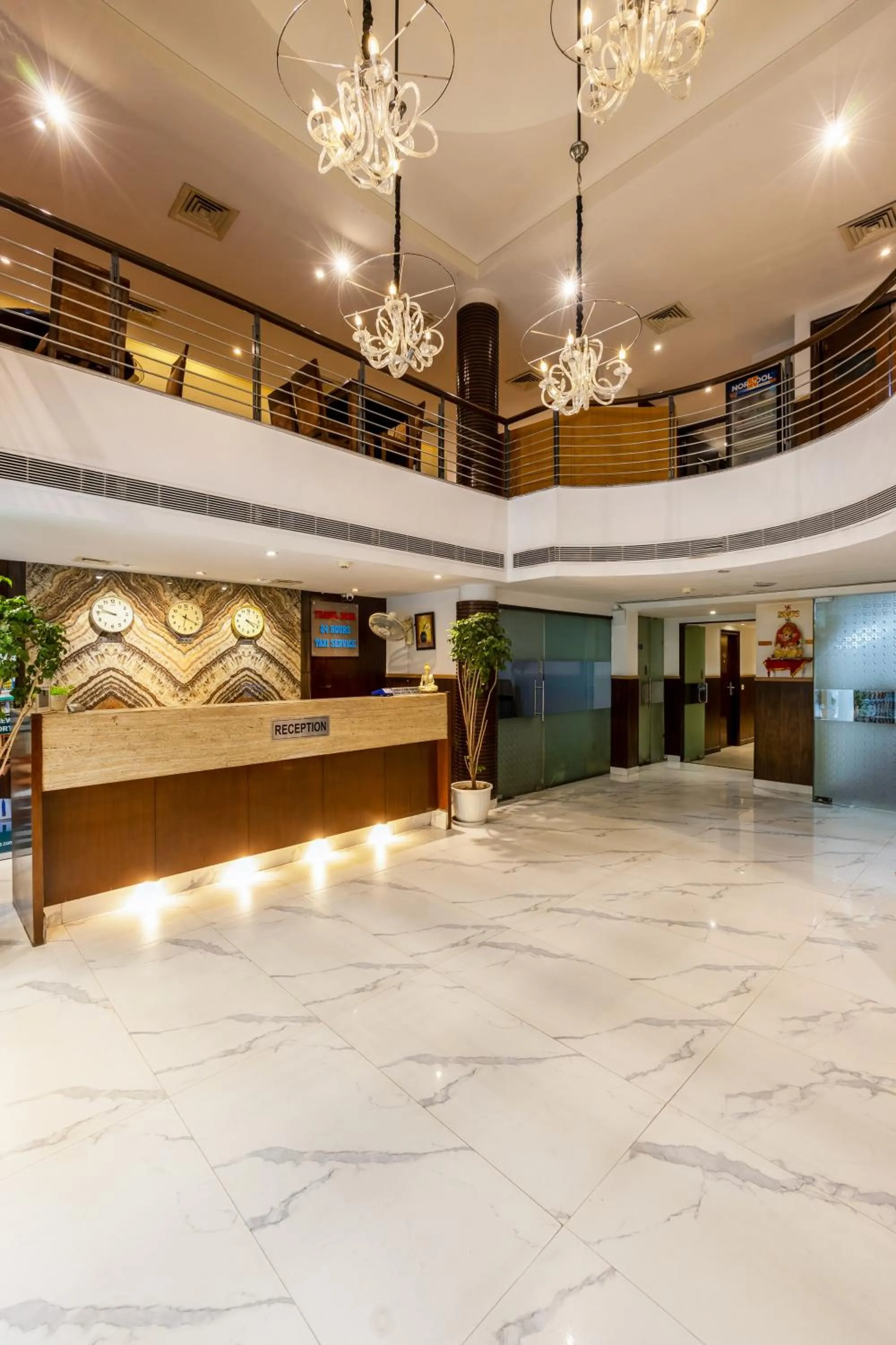 Lobby or reception in Hotel Arch Plaza at Yashobhoomi By Arch Group