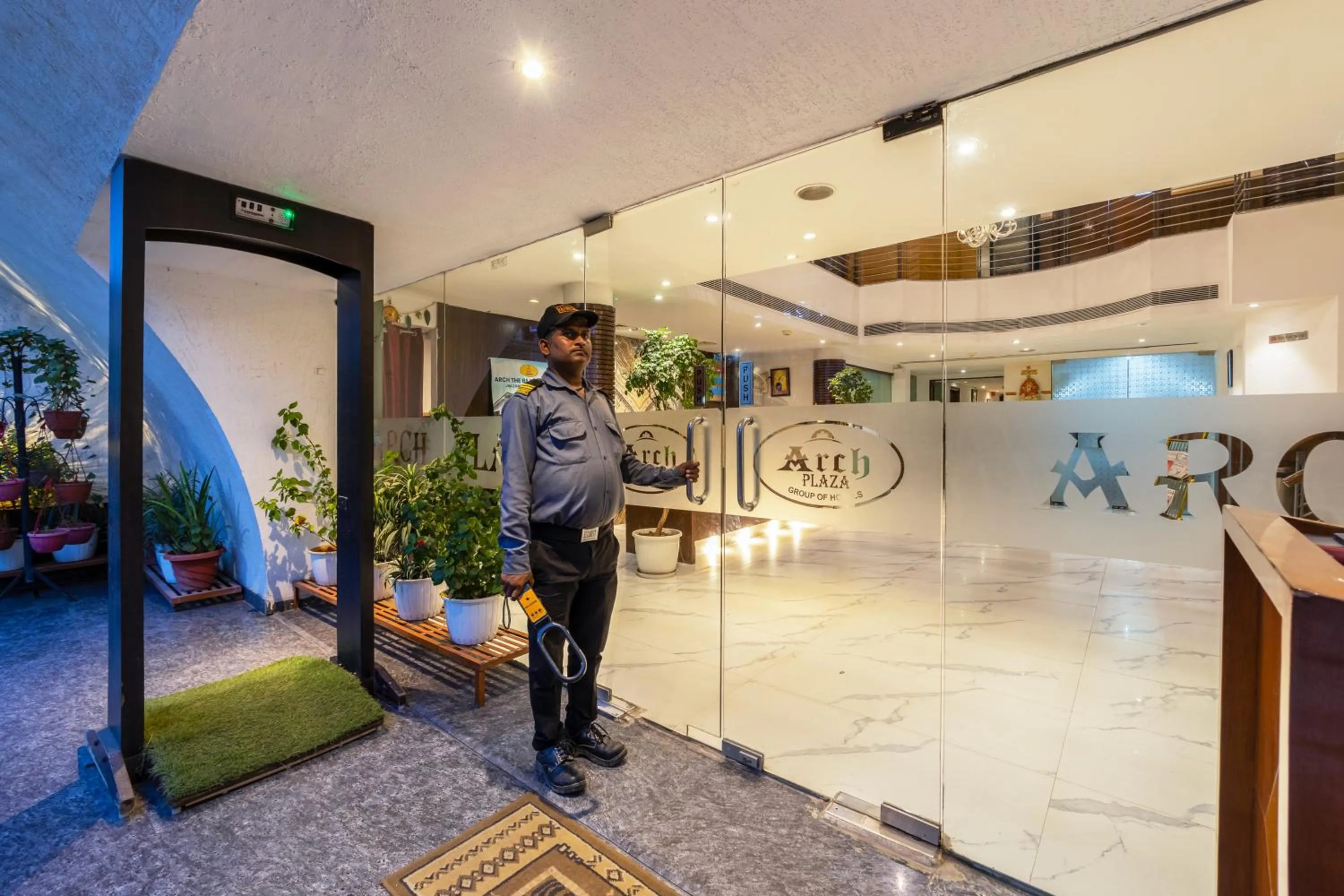 Facade/entrance in Hotel Arch Plaza at Yashobhoomi By Arch Group