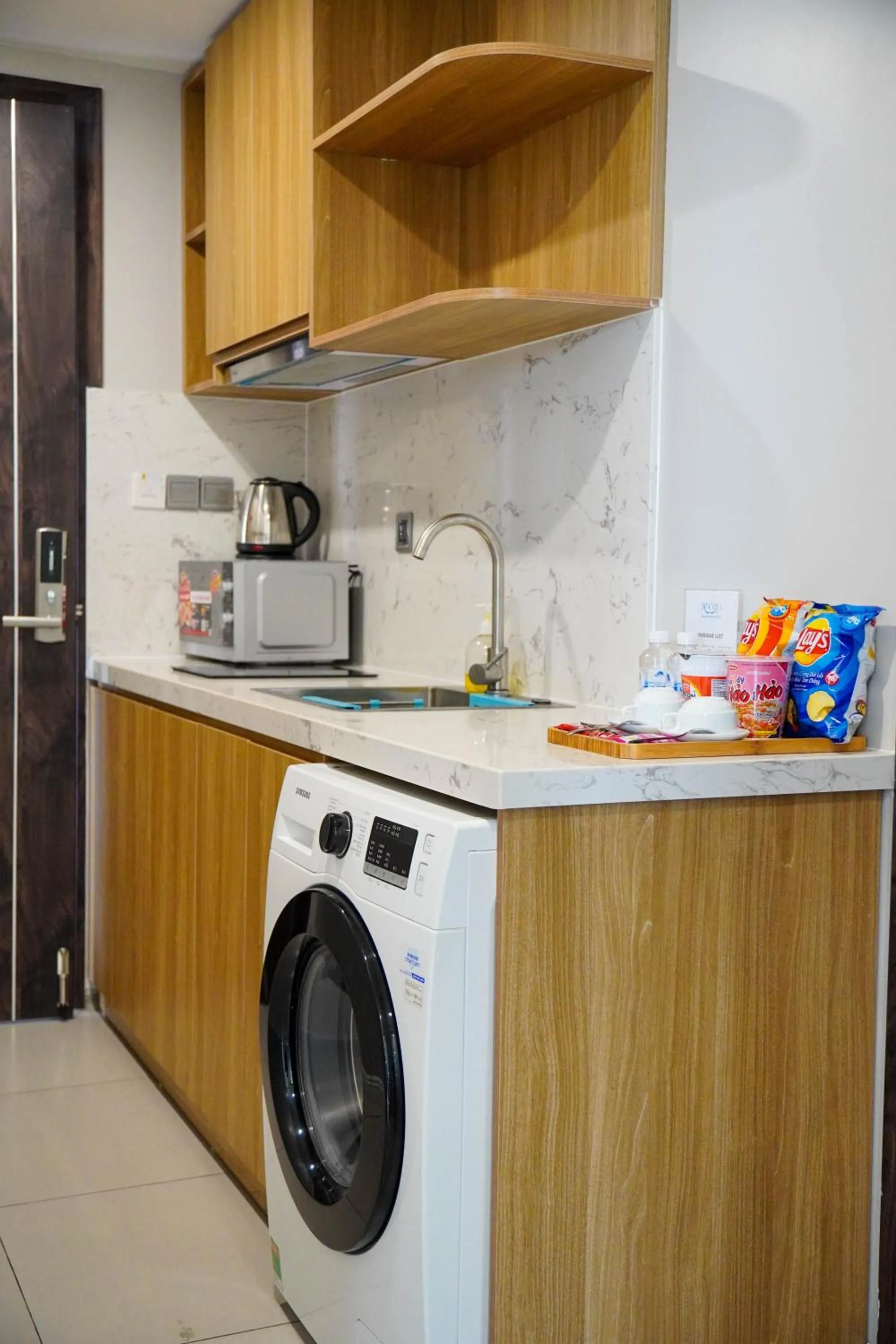kitchen in Le Cap Gym Hotel & Apartments