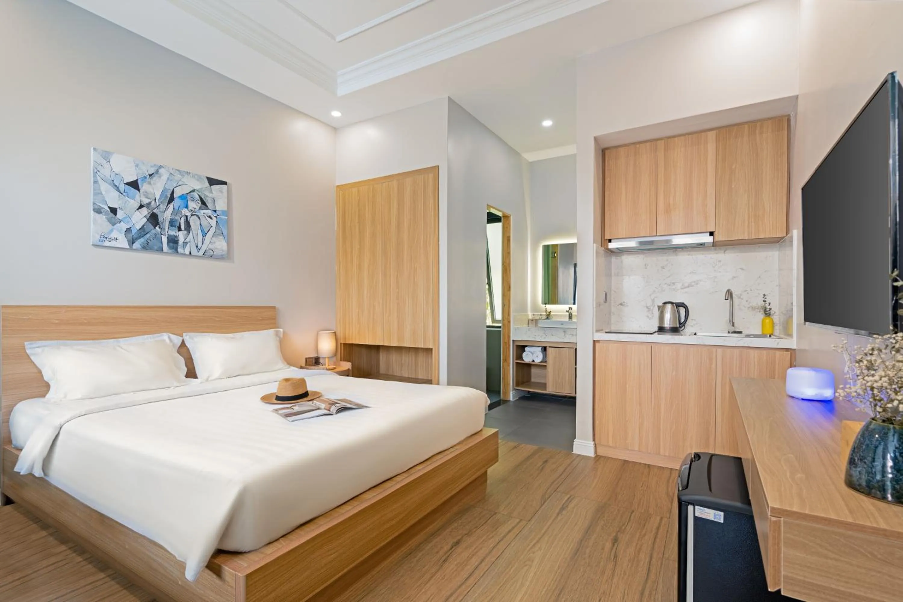 Bed in Le Cap Gym Hotel & Apartments