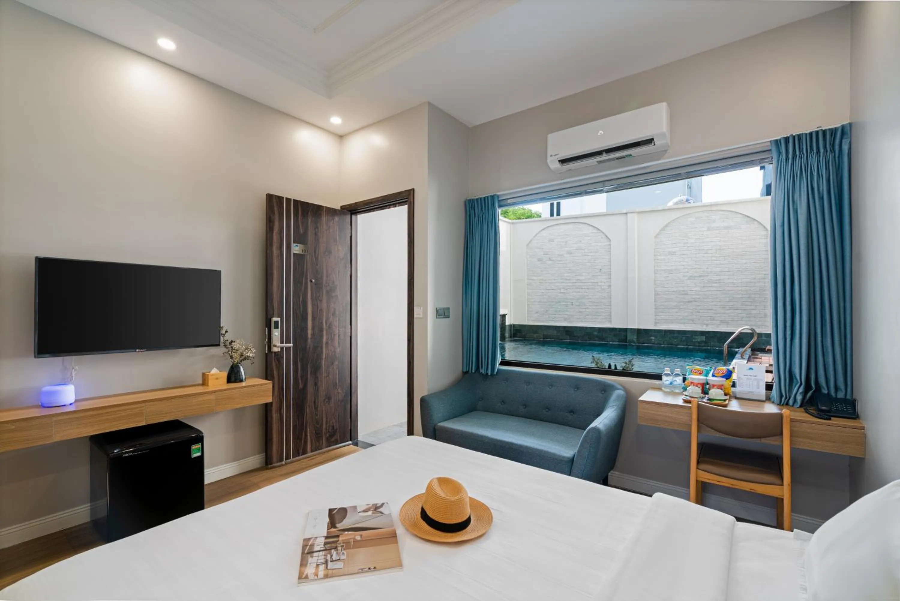 Bed in Le Cap Gym Hotel & Apartments