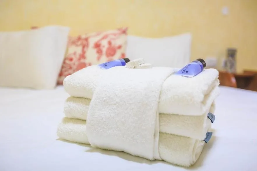 Bed in Hashimi Hotel Old City Jerusalem