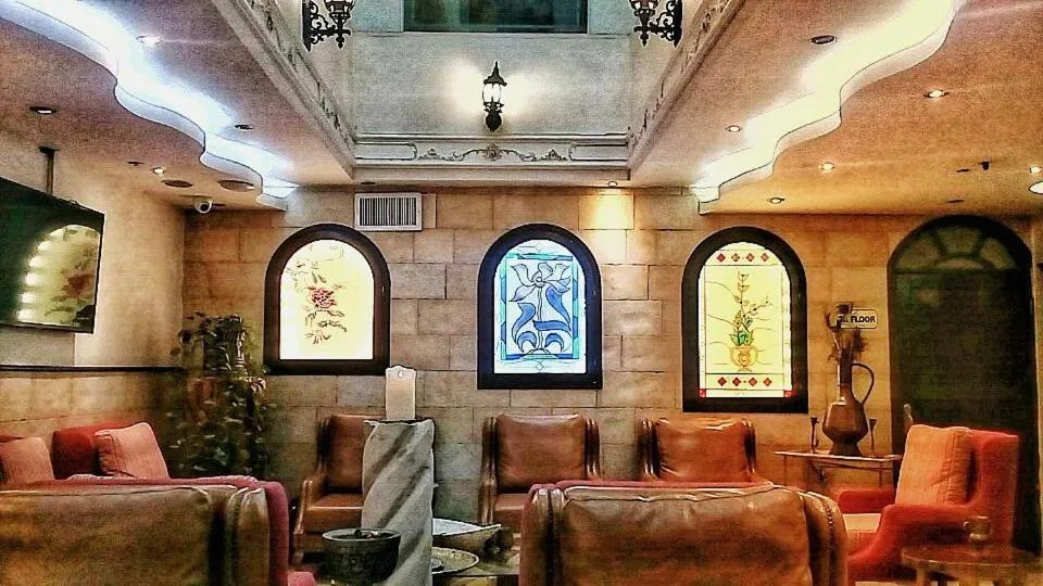Lobby or reception in Hashimi Hotel Old City Jerusalem