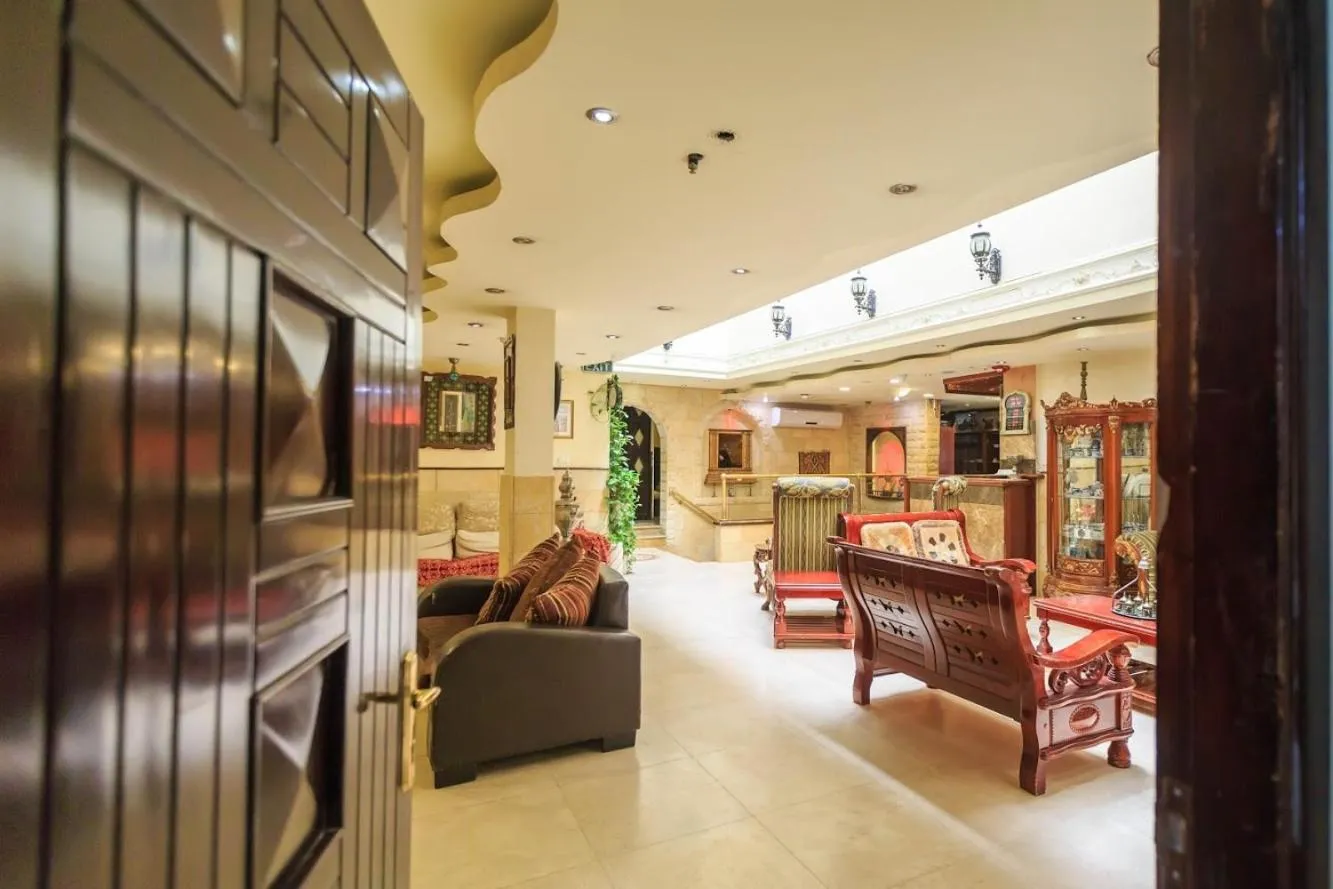 Lobby or reception in Hashimi Hotel Old City Jerusalem