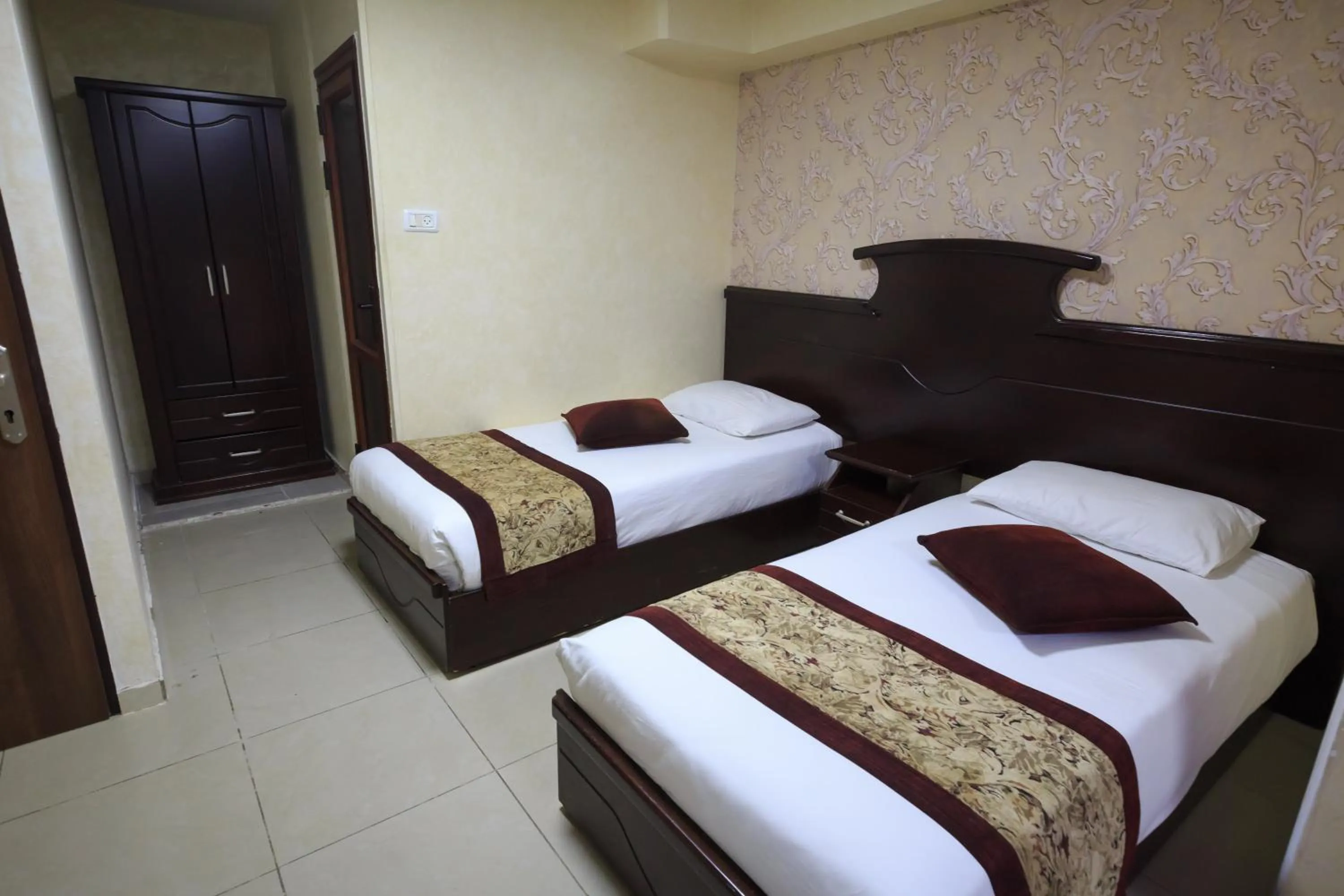 Bed in Hashimi Hotel Old City Jerusalem