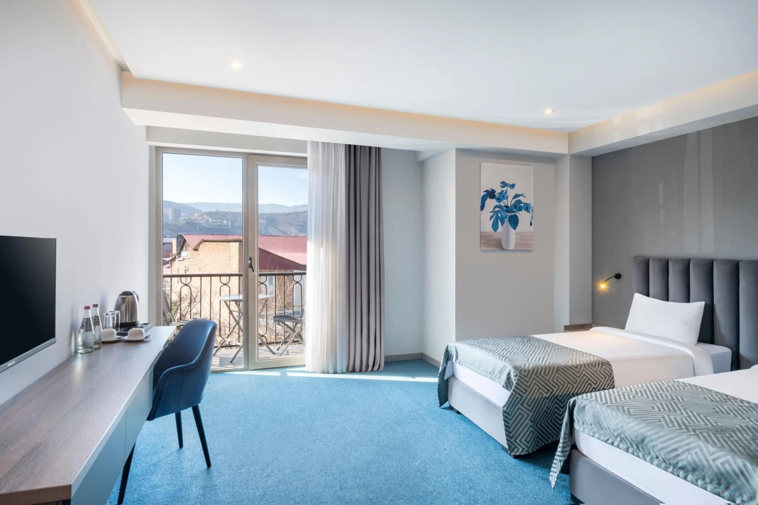 View (from property/room), Bed in Hotel Address 9D