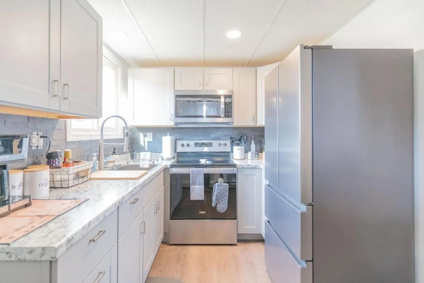 Kitchen or kitchenette in Executive Work Space With Modern Charm