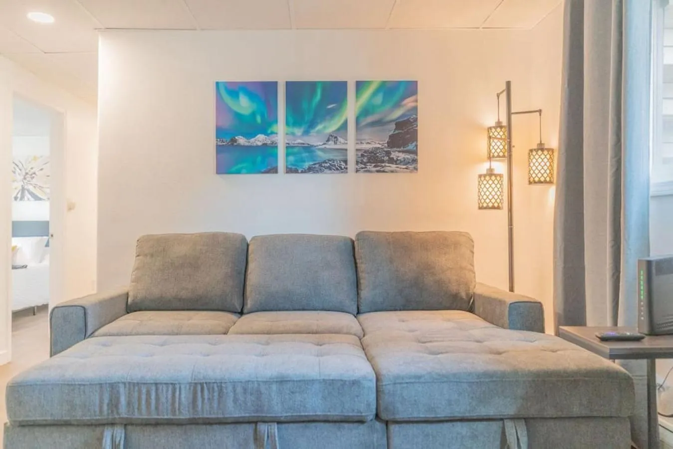 Living room in Executive Work Space With Modern Charm